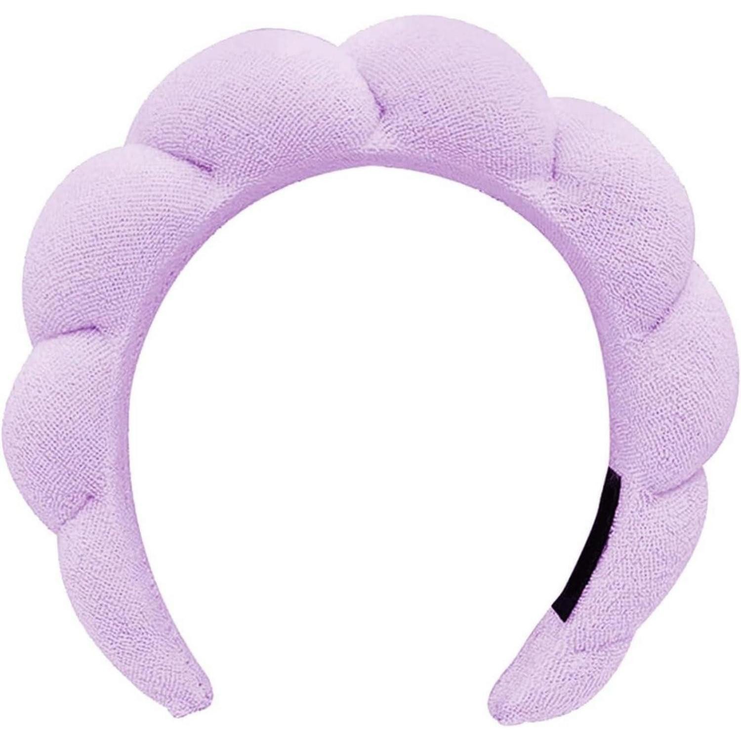 LuxusKollektion Haarband Spa-Stirnband Damen Wolken weiches Frottee 1 Pc Schwamm-Haarreif Lila