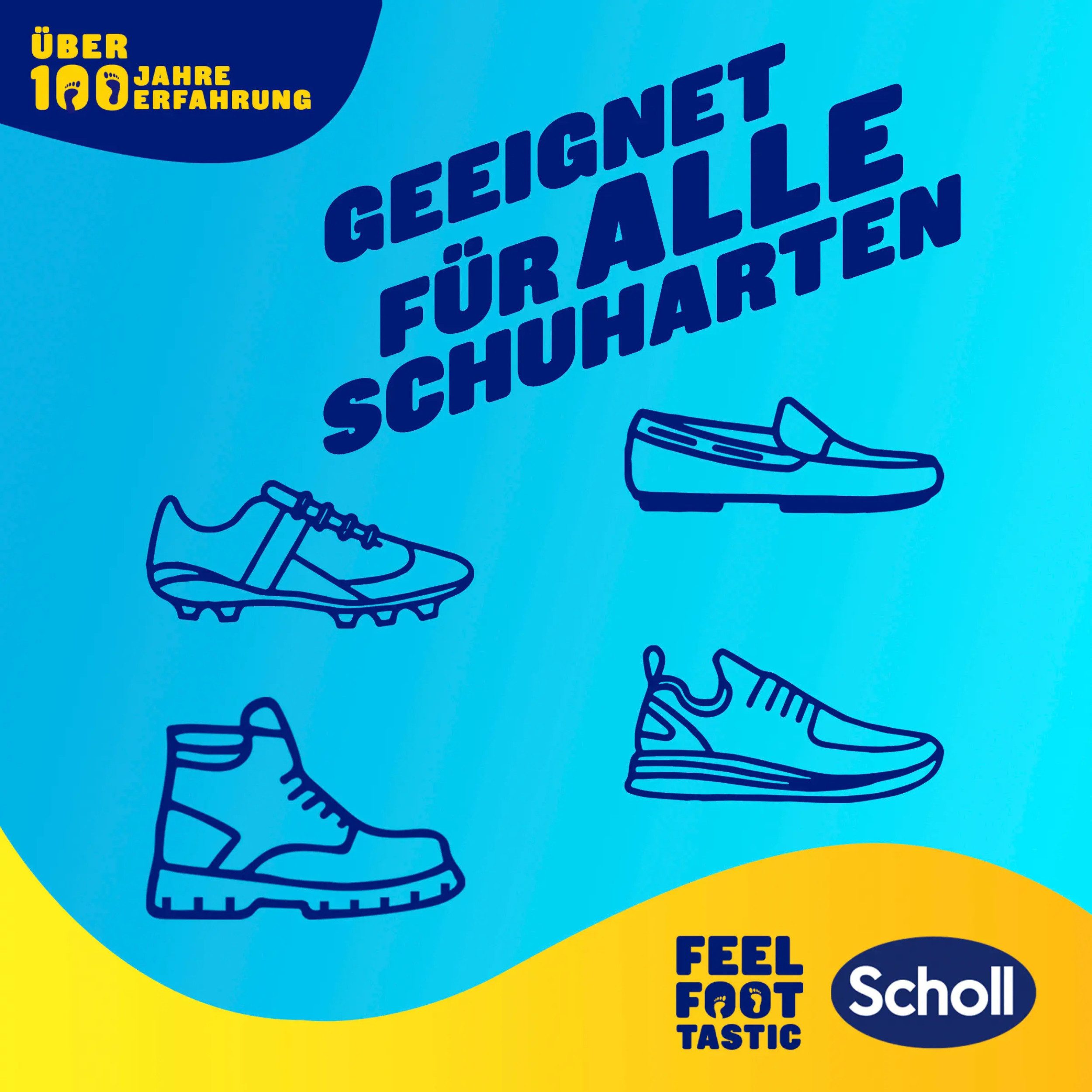 Scholl Schuhdeo Fresh Step (Duo-Set, - 2er Pack), Sofortige Frische & 24h Geruchsschutz – ideal für Alltag & Sport