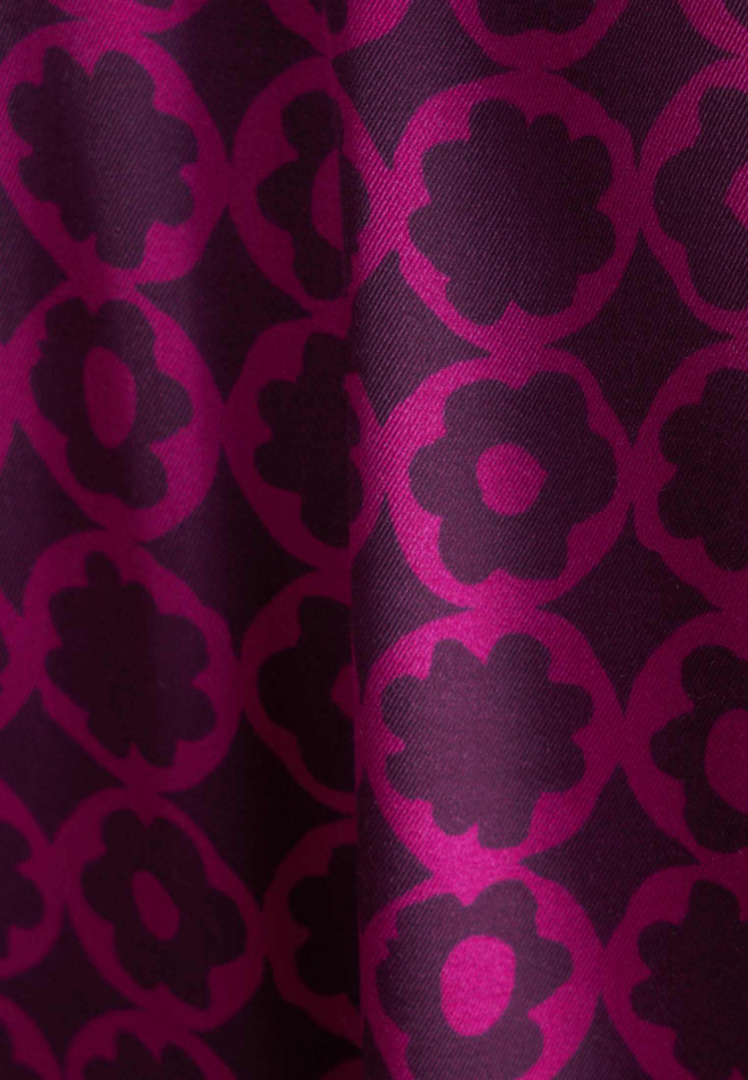seidensticker Sommerkleid Schwarze Rose 3/4 Rundhals Druck