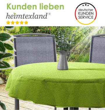 heimtexland Gartentischdecke Outdoor Tischdecke Garten Balkon Camping Tischdeko (1-tlg), wetterfest I robust I UV-beständig I rutschfest I waschbar