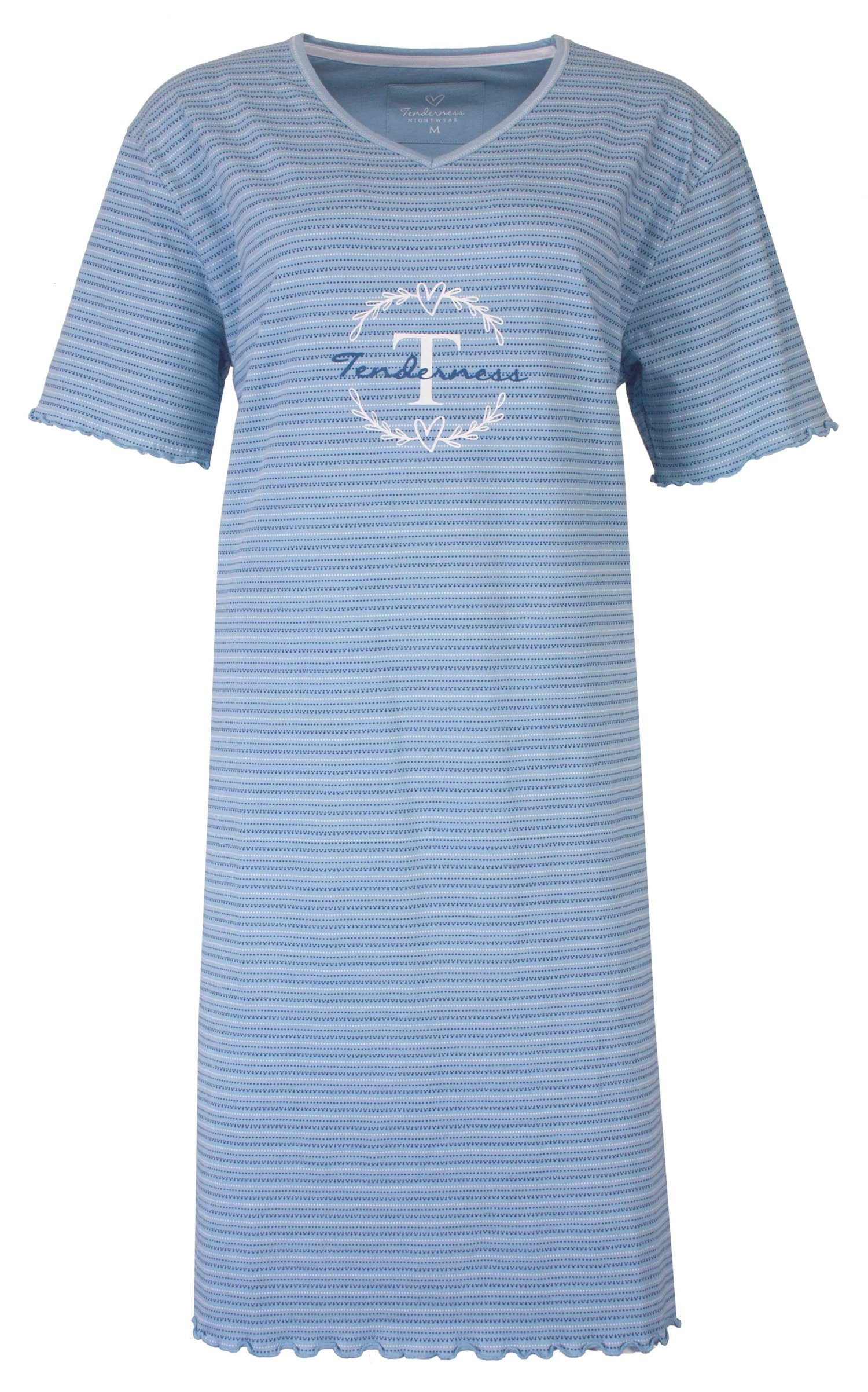 Tenderness Nachthemd Damen Schlafshirt mit kurzem Arm (1-tlg) Baumwolle günstig online kaufen