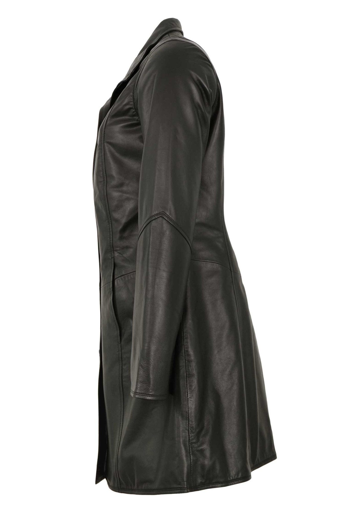 Maddox Lederjacke Silvia MADDOX - Damen Ledermantel Lammnappa schwarz günstig online kaufen