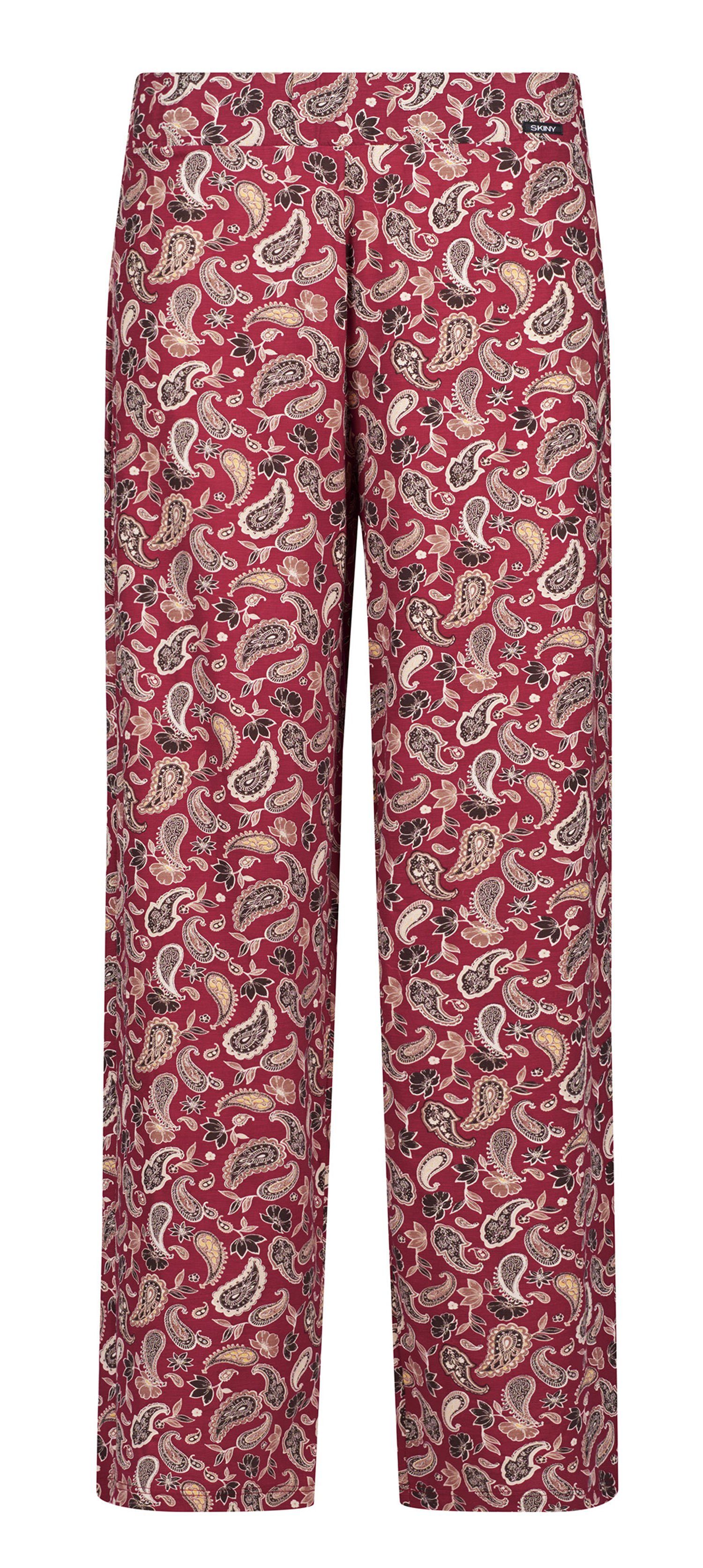 Damen Skiny (1-tlg) Viskosemischung Pyjamahose Modische Pyjamahose