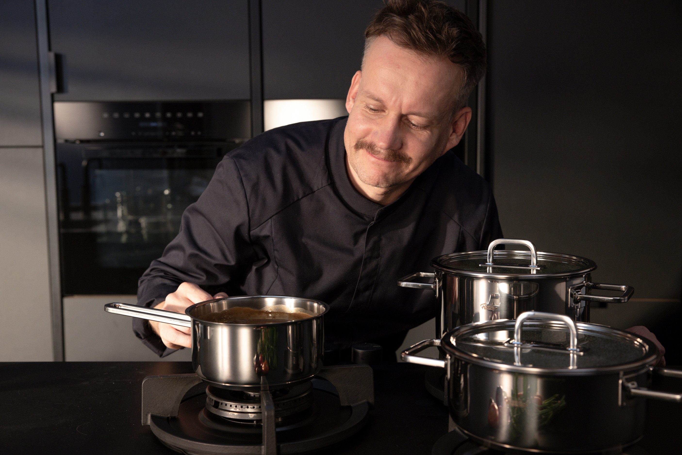 Fissler Kochtopf Viseo® Pro, Edelstahl 18/10 (1-tlg), Edelstahl-Kochtopf mit Glasdeckel und Superthermic Boden