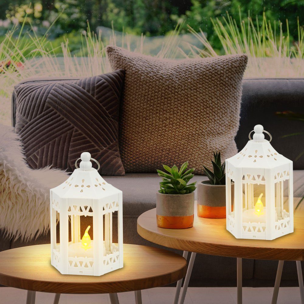 Lampe Beistelllampe LED fest Tischleuchte LED-Leuchtmittel Tischleuchte, verbaut, Laterne etc-shop Dekorleuchte Warmweiß,