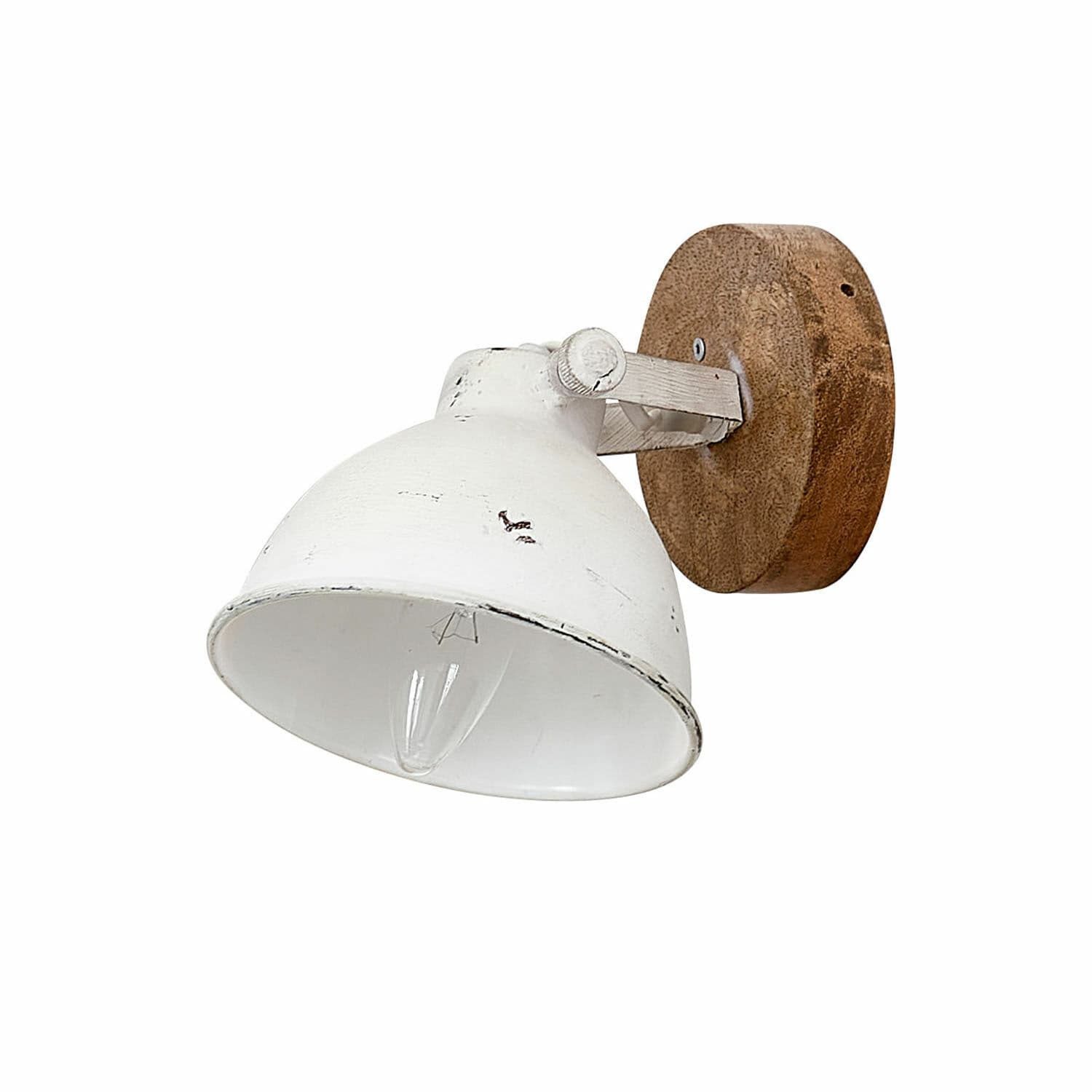 Mirabeau Wandleuchte Wandlampe Ballée antikweiß/braun günstig online kaufen