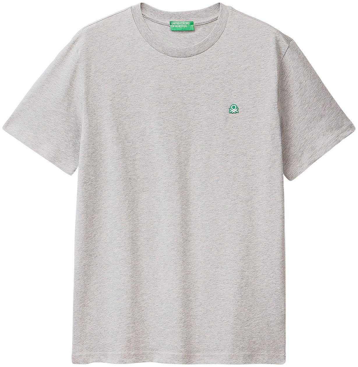 United Colors of Benetton T-Shirt mit Label-Badge günstig online kaufen