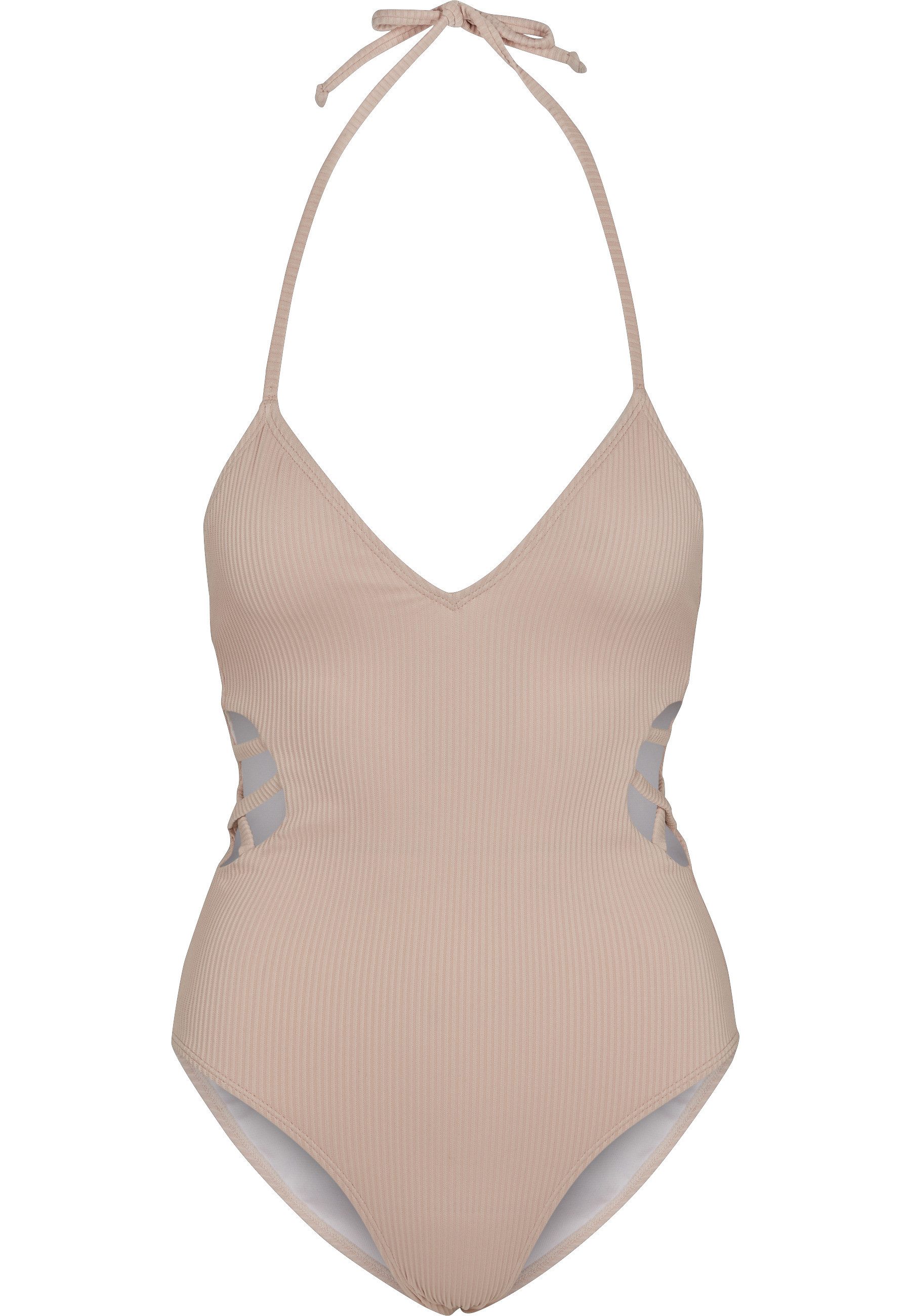 URBAN CLASSICS Monokini Urban Classics Damen Ladies Rib Swimsuit