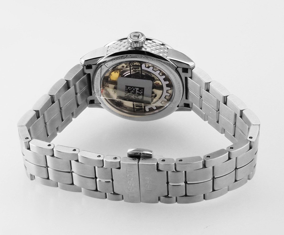 Tissot Automatikuhr schweizer Damen Uhr 33 mm Ø T0862071103110 Powermatic 80, Glasboden mit Aufdruck "Schweizer Jungfraubahn"