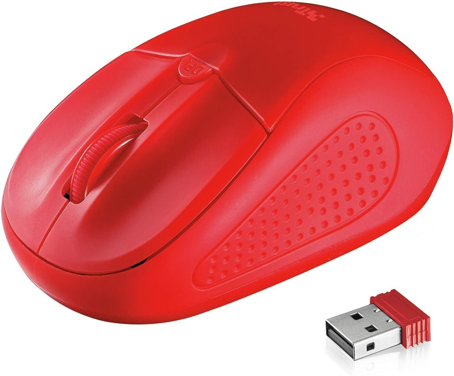 Trust Primo Kabellose Optische Maus USB Funkmaus 1600 DPI Mouse PC/Laptop Maus (USB, Einstellbare DPI, Ergonomisch, Linkshänder, Rechtshänder, Scrollrad)