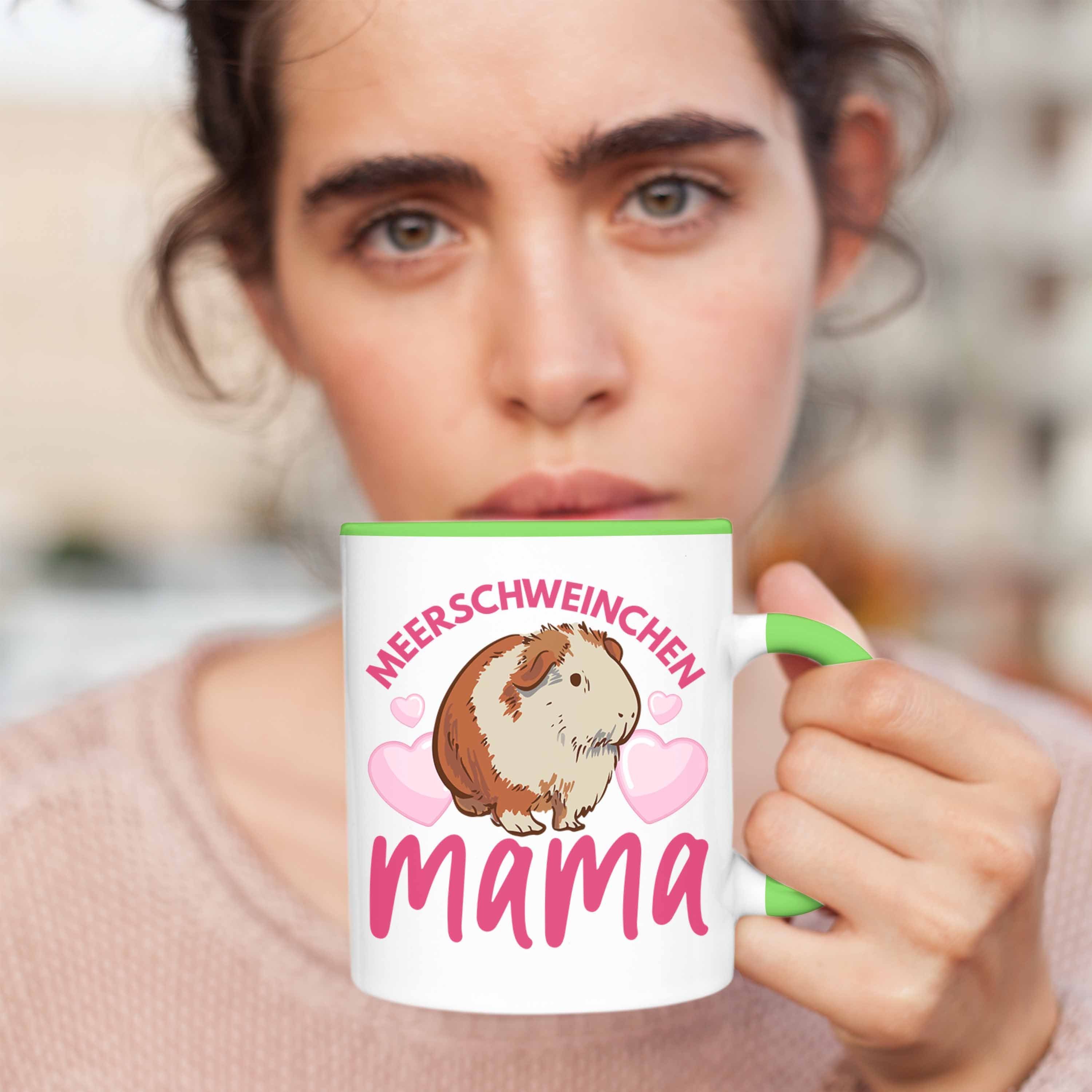 Mama Meerschweinchen Geschenk - Trendation Spruch Muttertag Tasse Mädchen Tasse Trendation Grün