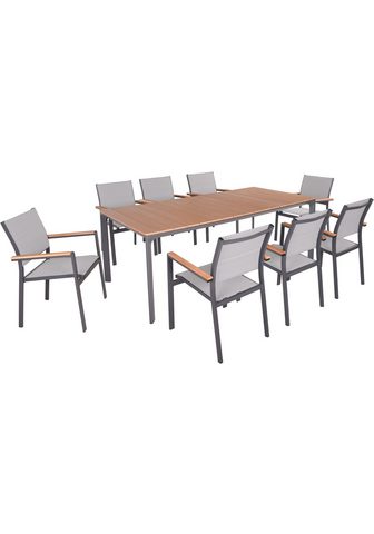 Garden Pleasure Garten-Essgruppe SILEA rinkinys 03 (9-tlg)