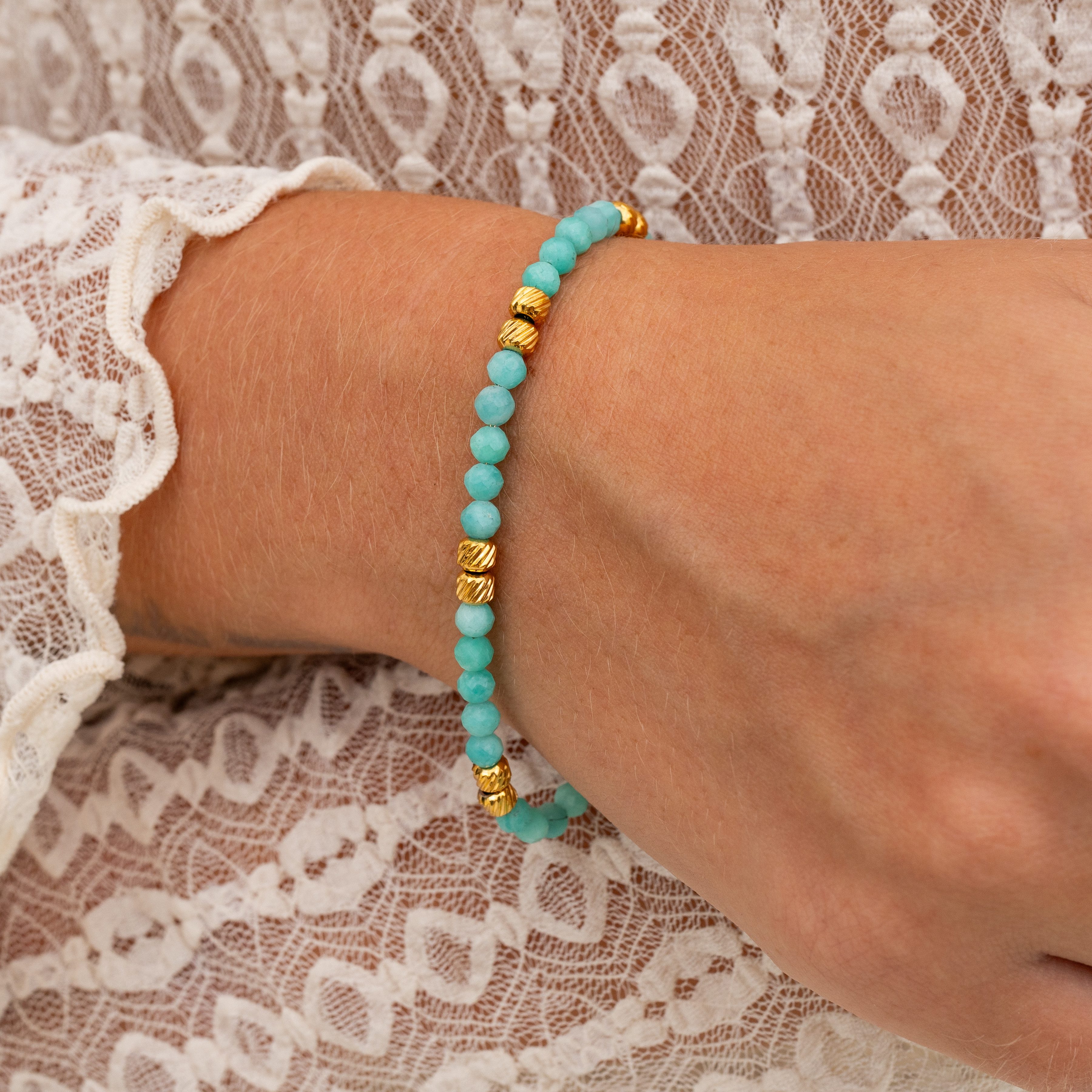 Made by Nami Perlenarmband Damen Damenarmband Größenverstellbar Wasserfest günstig online kaufen