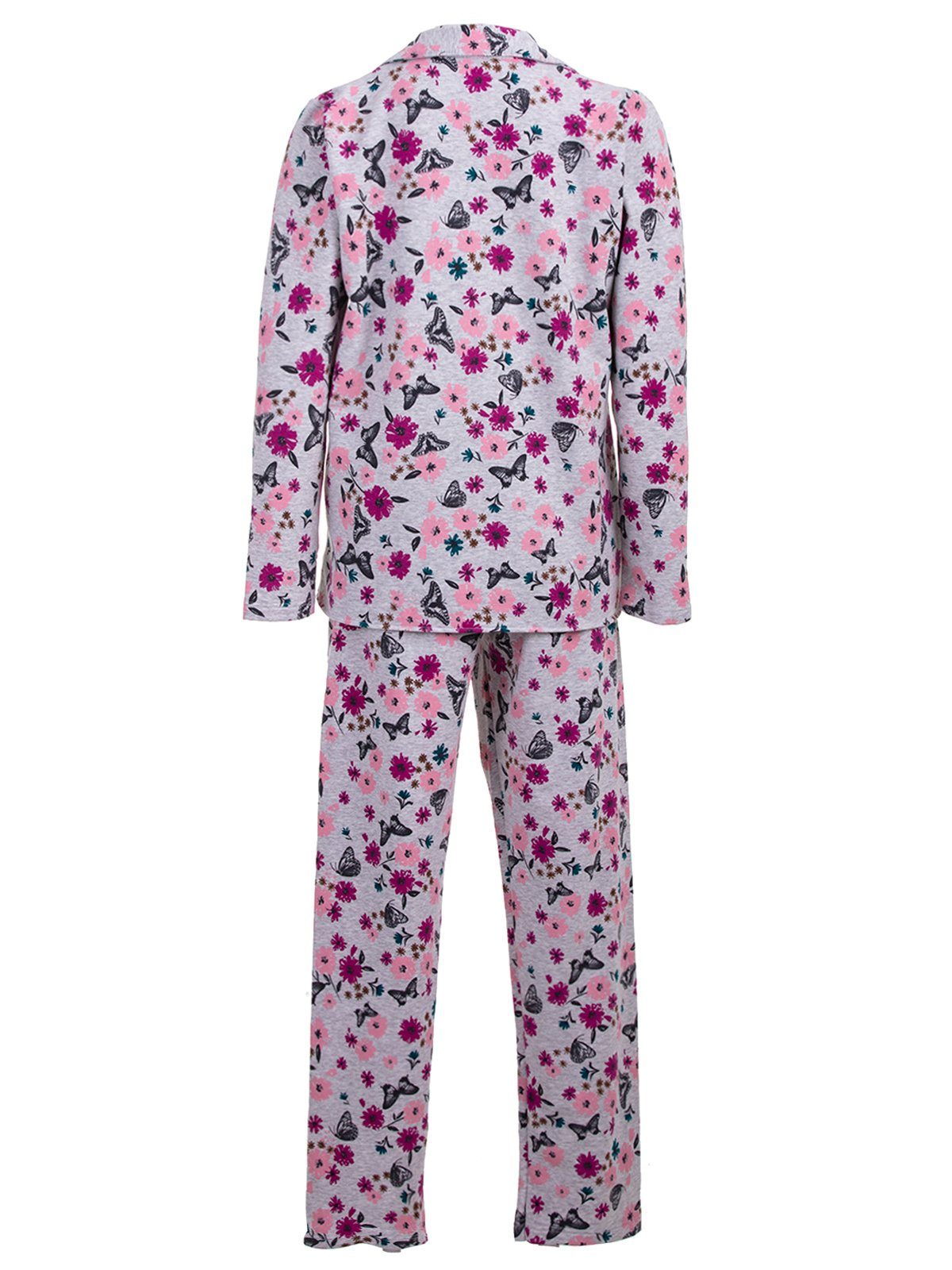 zeitlos Schlafanzug »zeitlos Pyjama Thermo Damen Schlafanzug Schmetterling  Knöpfe« online kaufen | OTTO