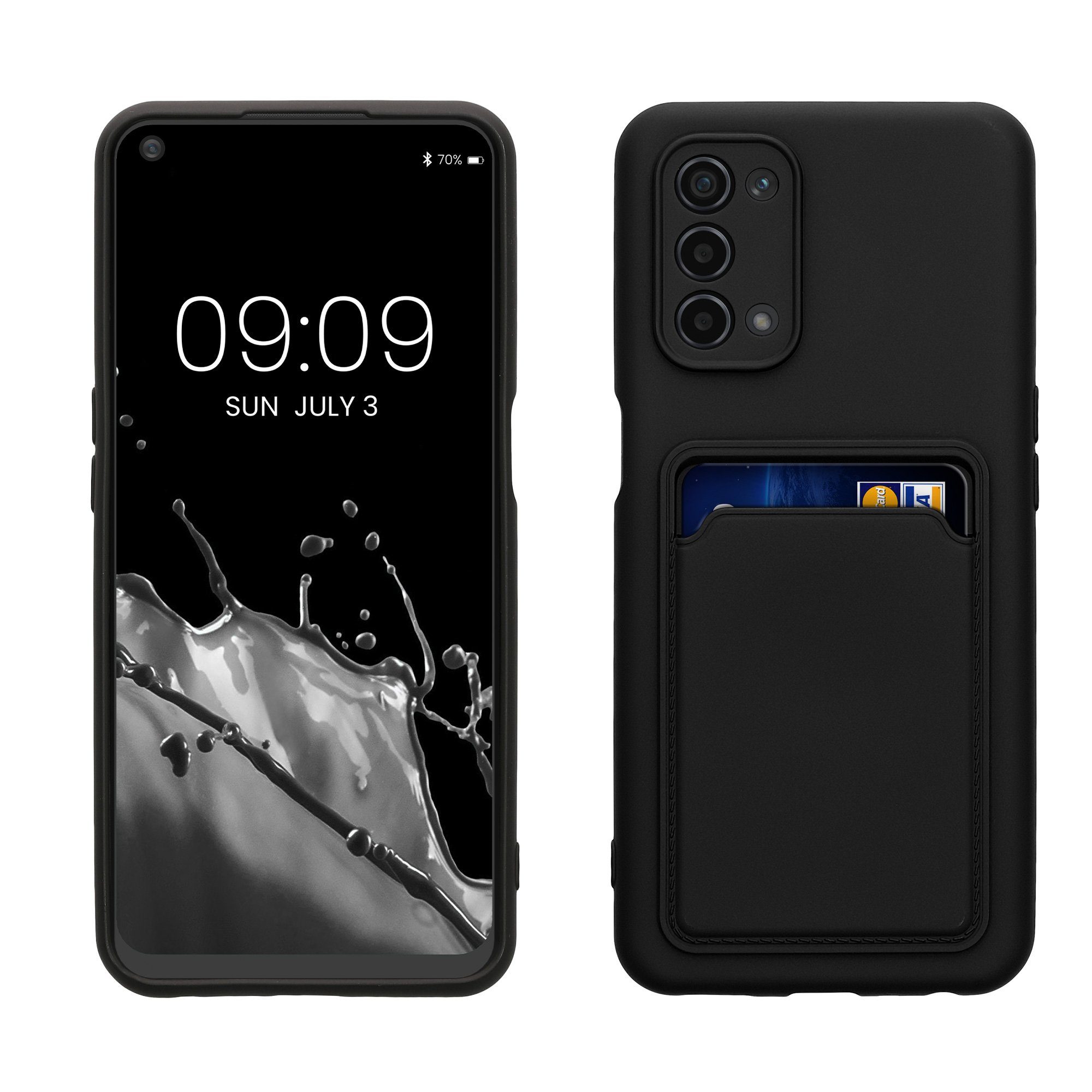 kwmobile Handyhülle Hülle für Oppo A74 (5G) / A54 (5G), Handyhülle mit Fach für Karten - Handy Cover Case