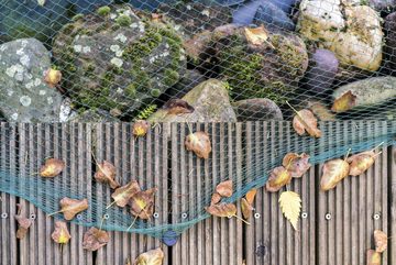 Aquagart Bodenschutzvlies Teichnetz 19m x 6m Laubnetz Netz Vogelschutznetz robust