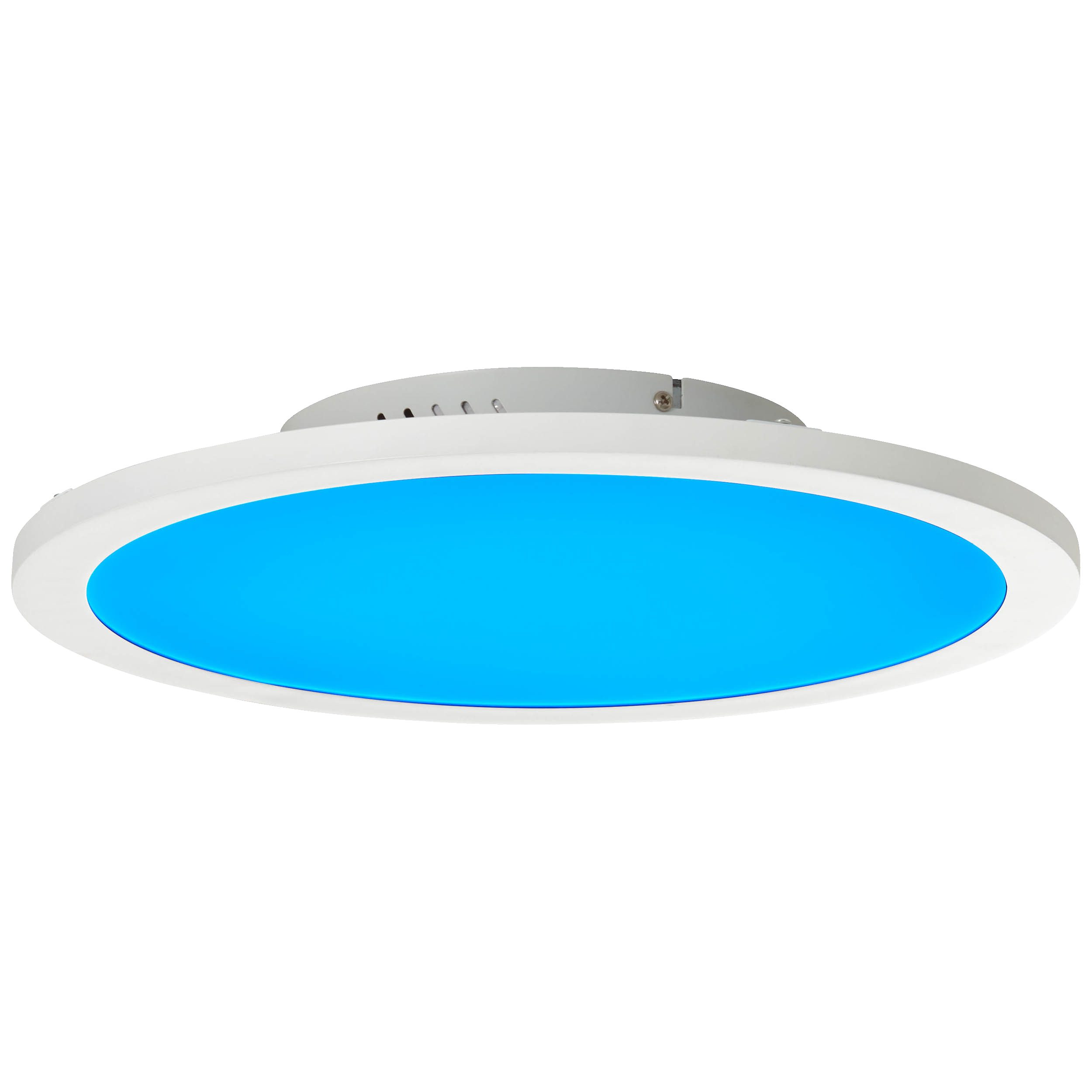 Lightbox LED Panel, LED fest integriert, warmweiß - kaltweiß, modernes Aufbaupaneel Durchmesser 40cm - Dimmbare Deckenlampe mit RGB
