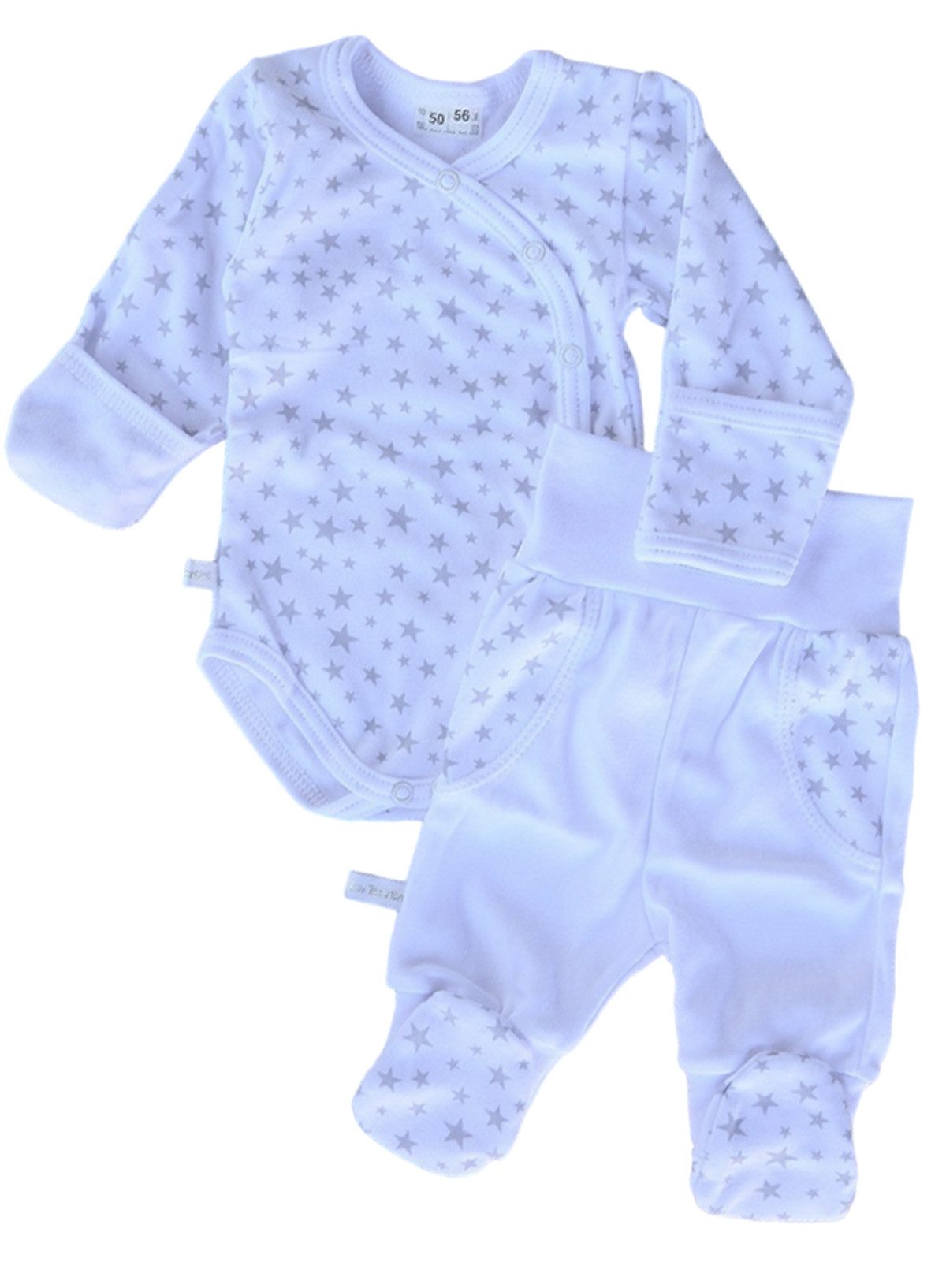 Body & Hose Wickelbody Hose Baby Anzug 2tlg Set Body 44 50 56 62 68 74 80 86