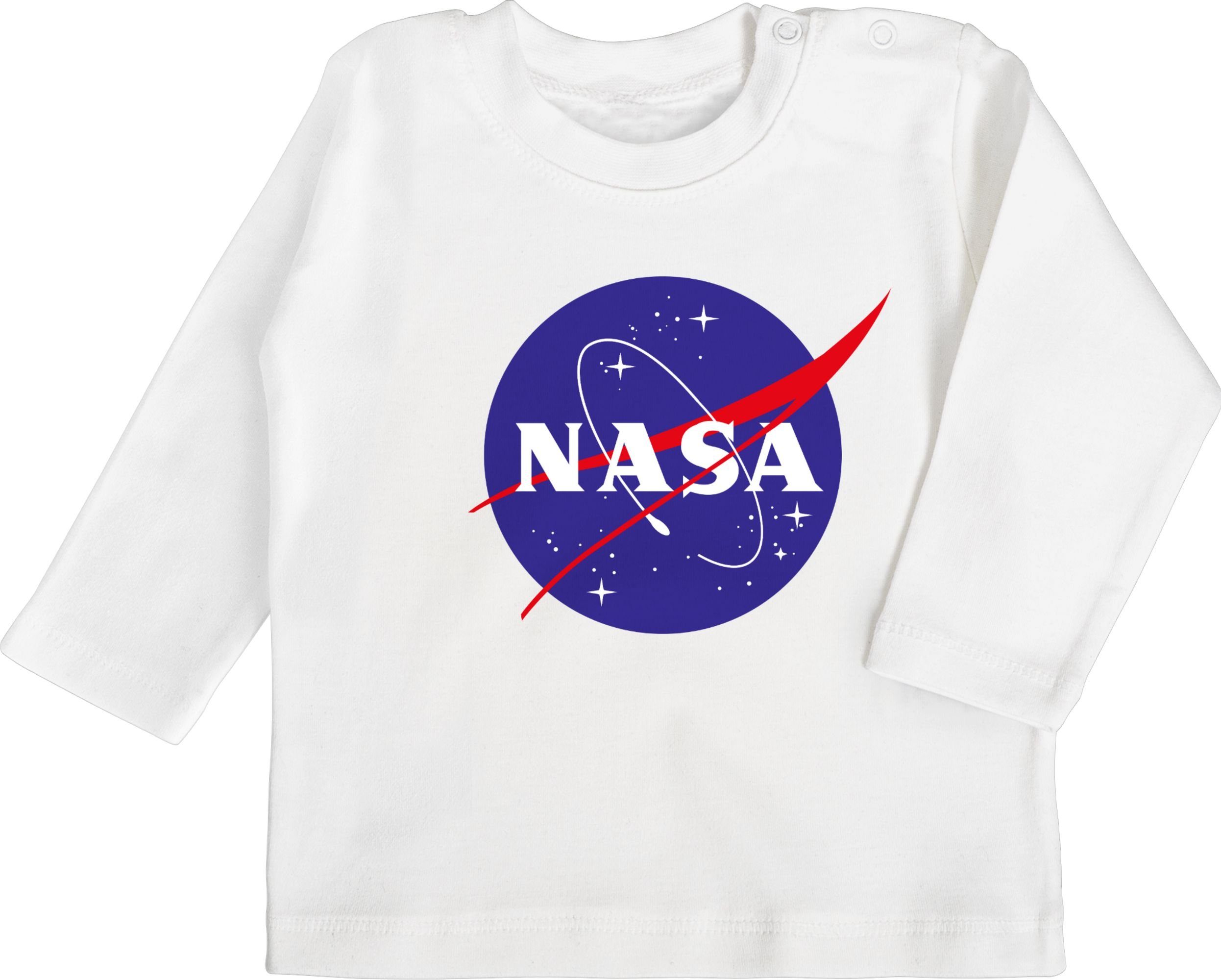 Shirtracer T-Shirt Nasa Meatball Logo Aktuelle Trends Baby 1 Weiß