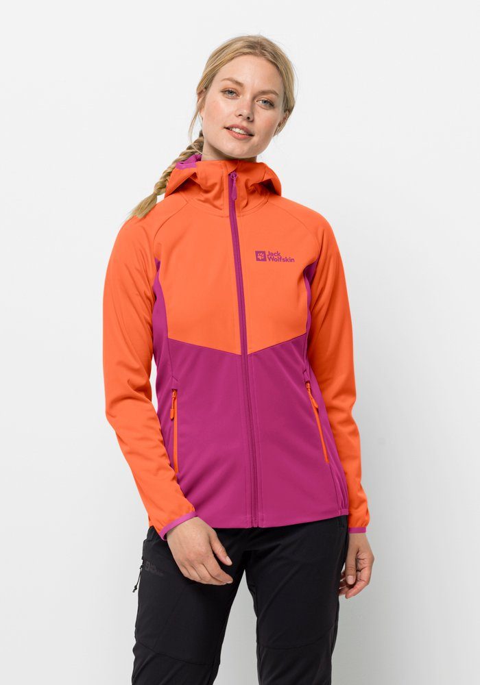 Jack Wolfskin Softshelljacke GO HIKE SOFTSHELL W new-magenta | Übergangsjacken