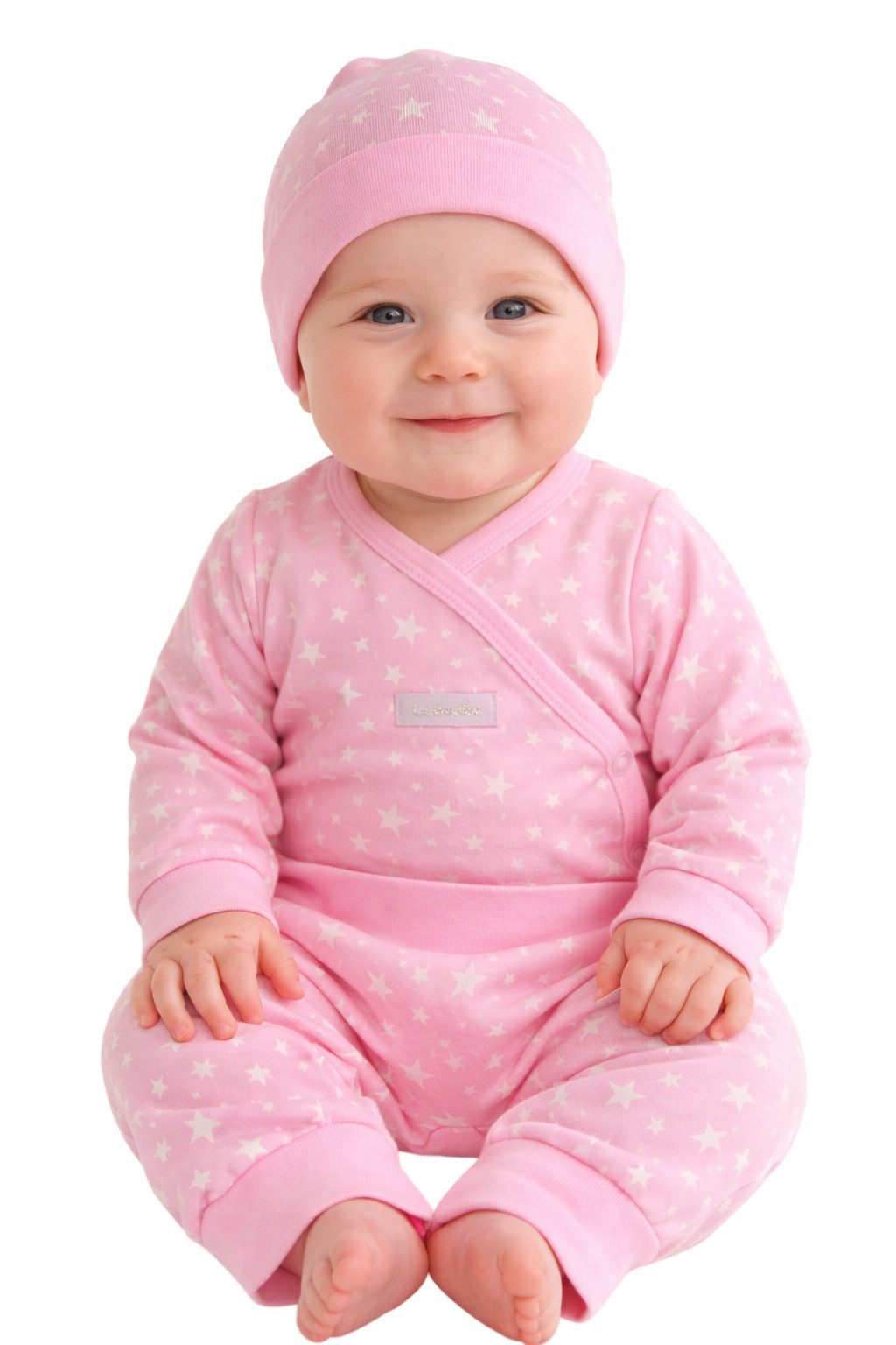 Body & Hose Baby Anzug in Rosa Erstlingsset Wickelbody Hose Mütze