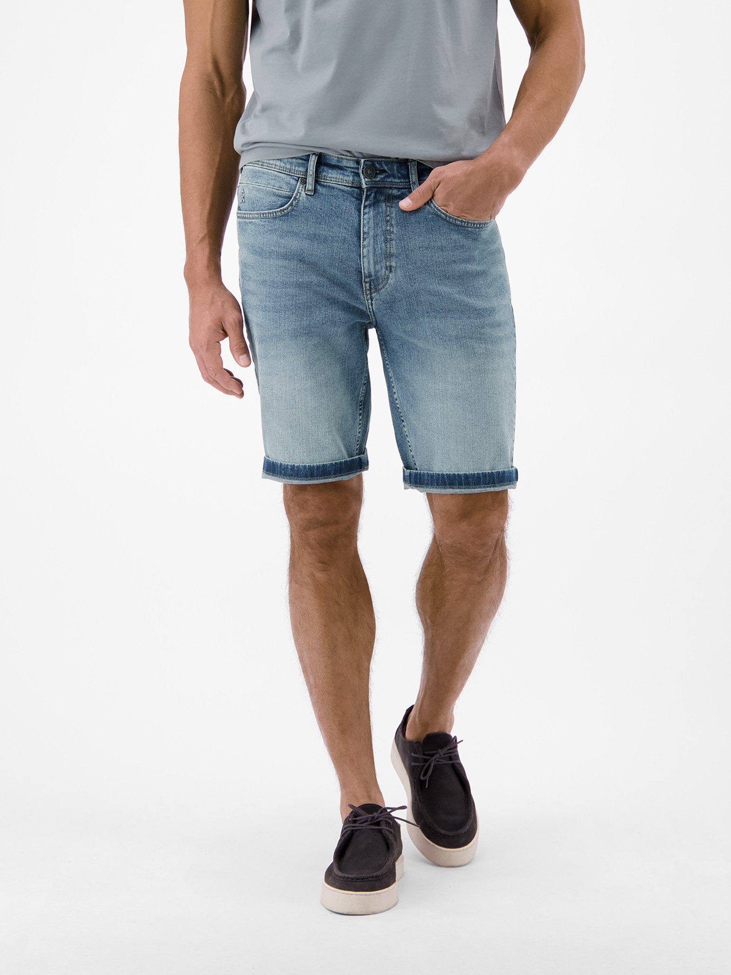 LERROS Jeansbermudas Denim Bermuda aus flexiblem Baumwollmischgewebe – Bild 4 von 5