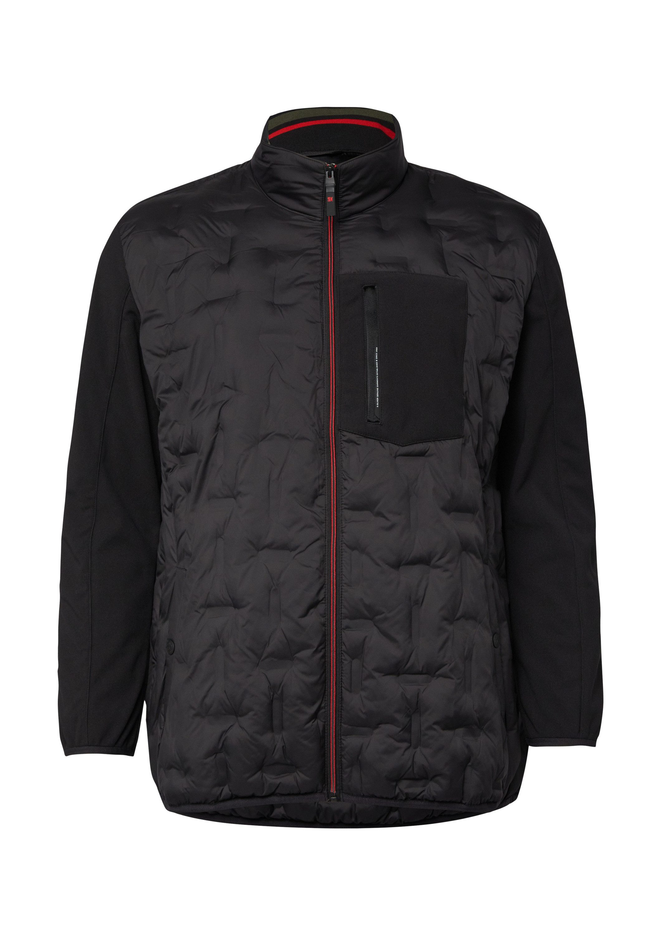 s.Oliver Funktionsjacke Outdoor-Jacke Leicht wattierte Jacke im Fabricmix mit sportiven Details