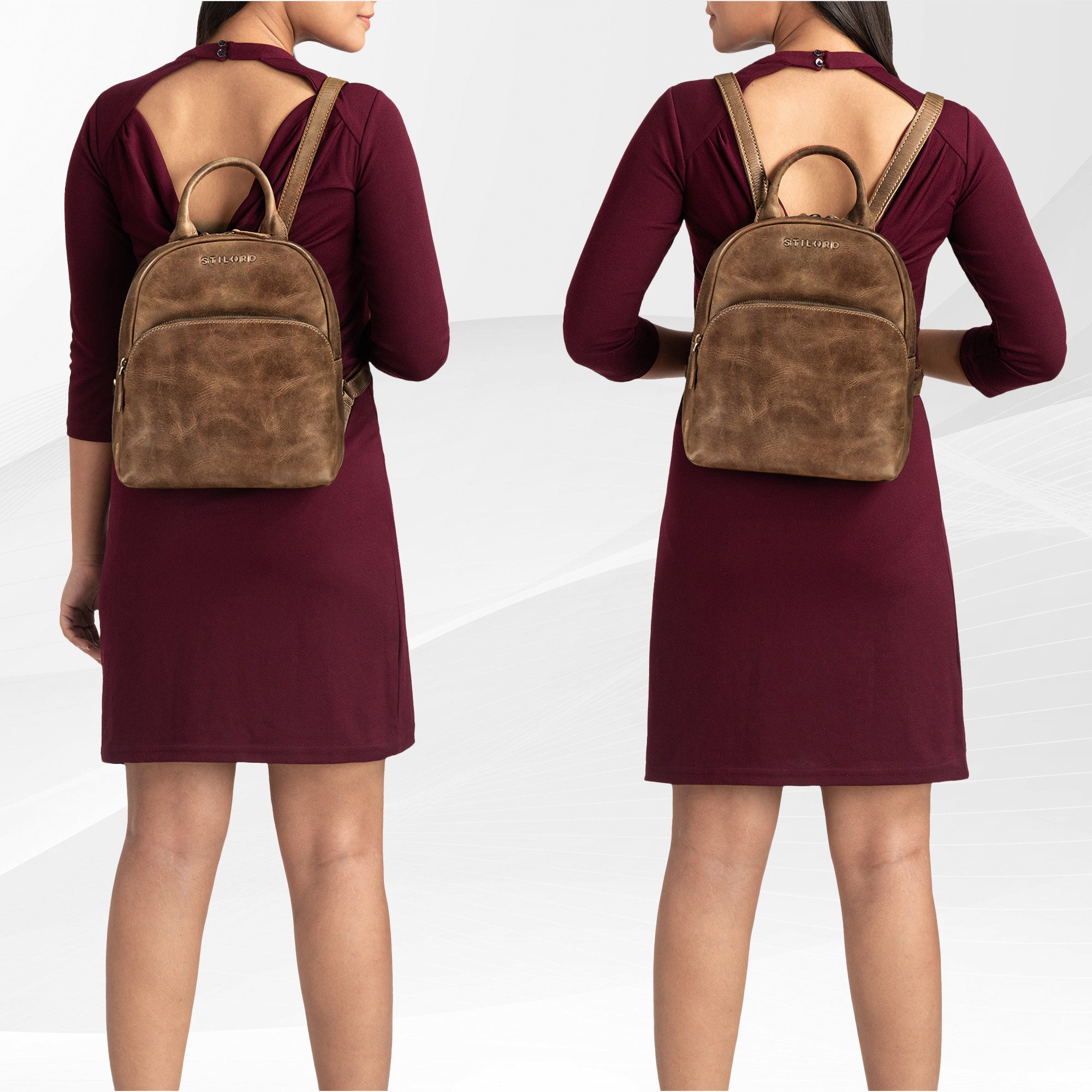 STILORD Cityrucksack "Ruby" Daypack Damen Leder