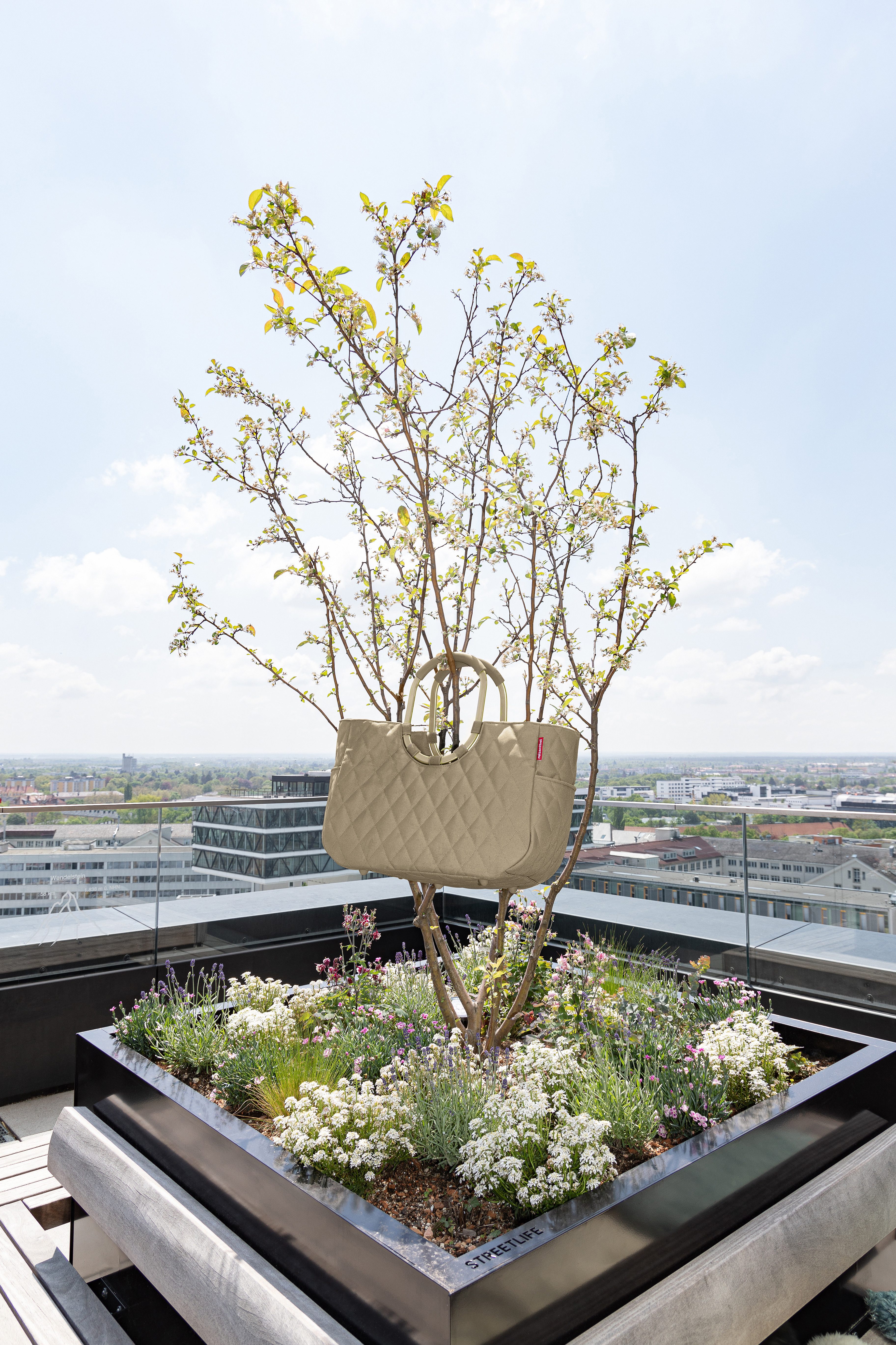 REISENTHEL® Einkaufsshopper loopshopper M, 12 l, Herausnehmbare Innentasche, Standfüße, Innentasche Reißverschluss