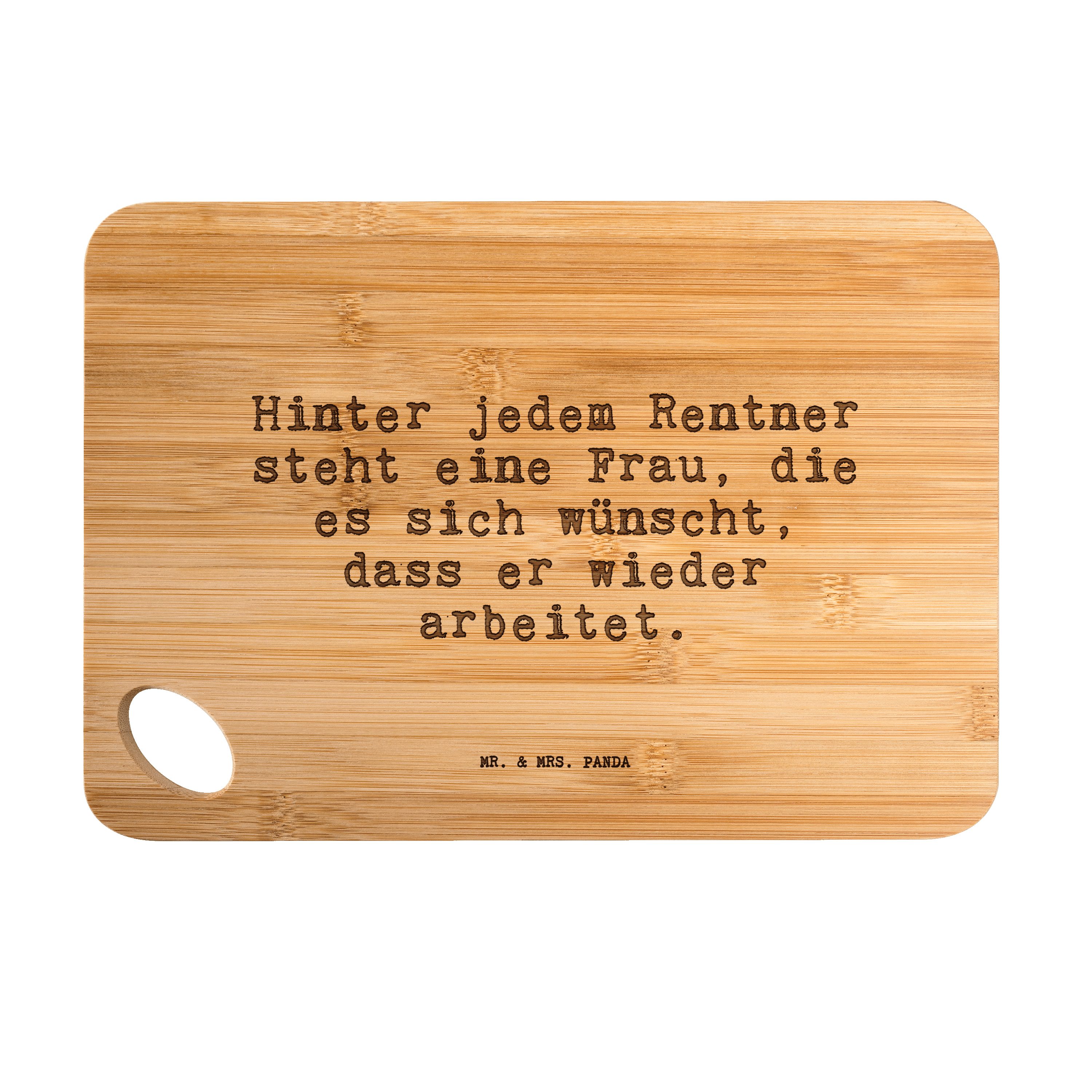 Mr. & Mrs. Panda Servierbrett »Hinter jedem Rentner steht