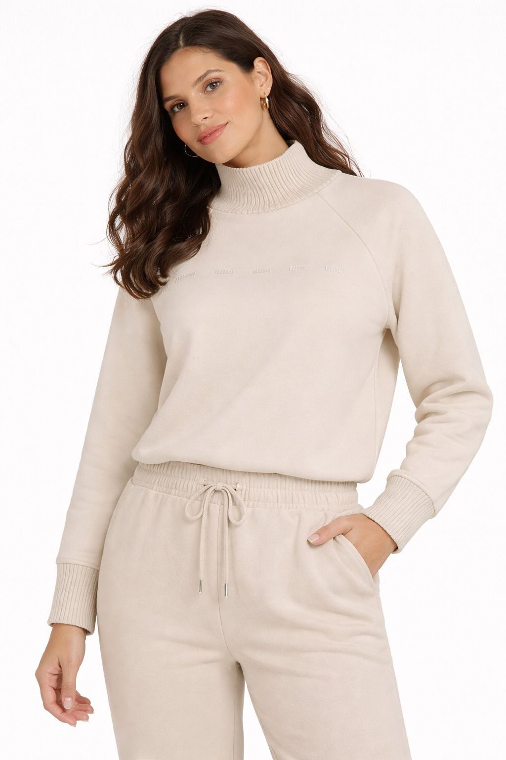 YAYA Sweatshirt Pullover mit Strickkragen