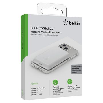 Belkin BoostCharge 2.500 mAh Powerbank Belkin Magn. drahtlose Powerbank,MagSafe,2.500 mAh,weiß