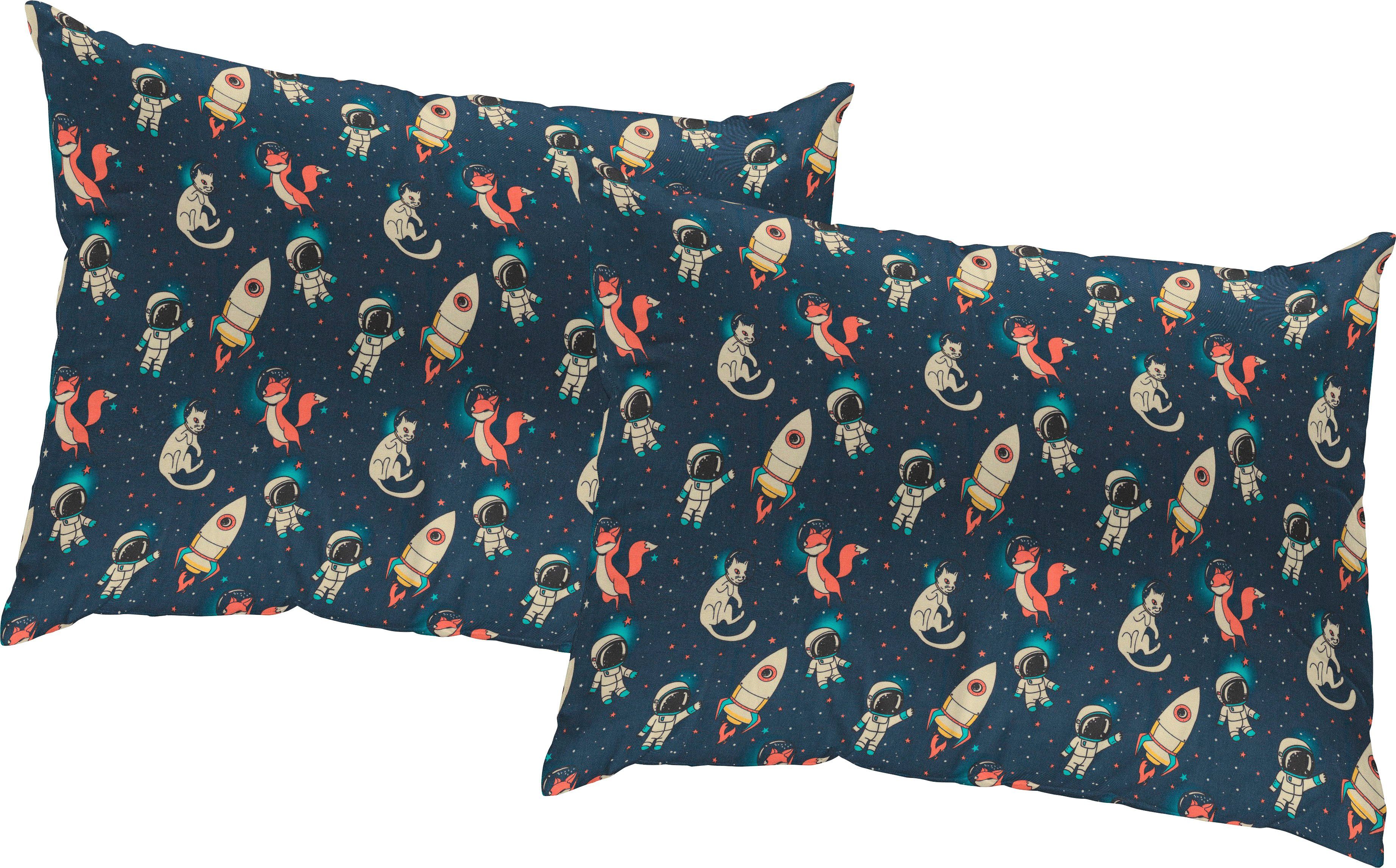 Adam Dekokissen Space, GOTS zertifiziert - Kissenhülle ohne Füllung, 1 Stück