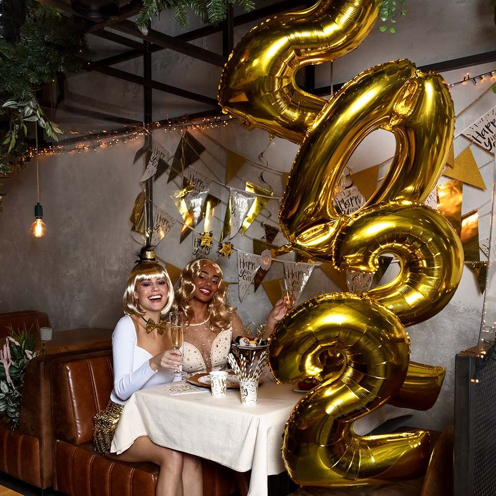 Amscan Hängedekoration Silvester Papier Servietten 'Happy New Year', 20