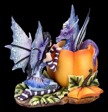 Figuren Shop GmbH Fantasy-Figur Elfen Figur mit Drache - Halloween Hide and Seek - Amy Brown - Deko