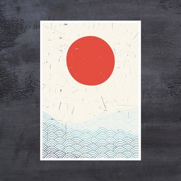 wandmotiv24 Poster minimalistisch, Kunst, Japan, Minimalismus (1 St), Wandbild, Wanddeko, Poster in versch. Größen