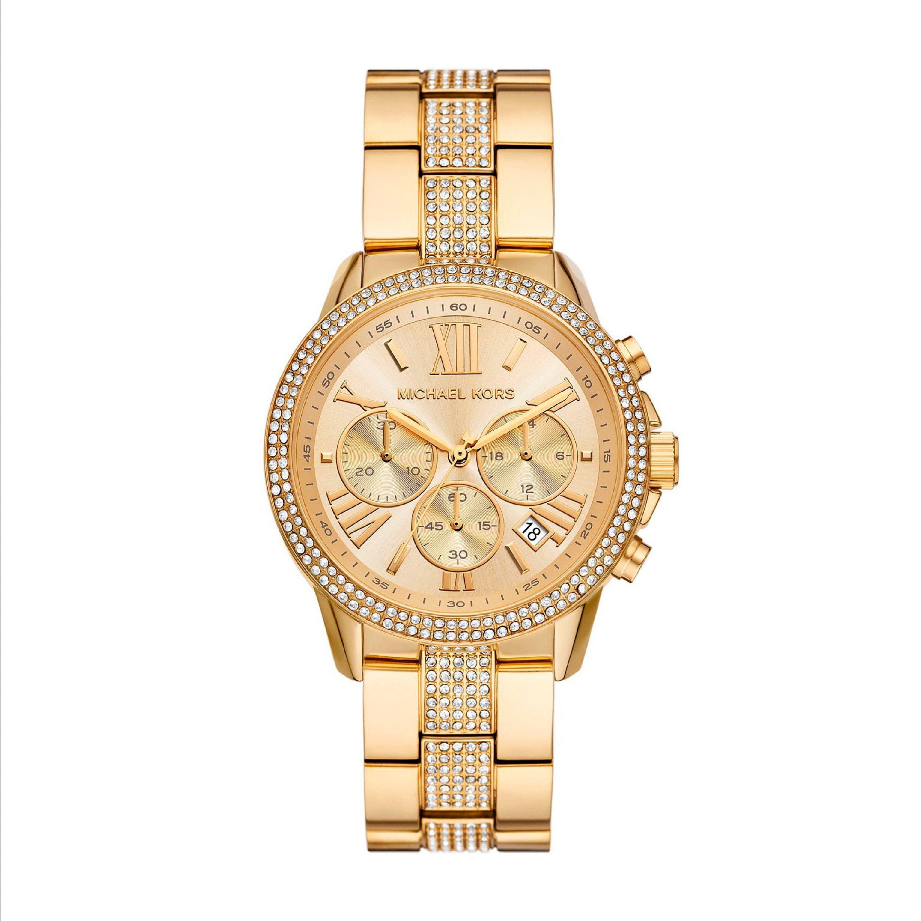 MICHAEL KORS Quarzuhr Michael Kors Damen Chronograph Uhr MK7504
