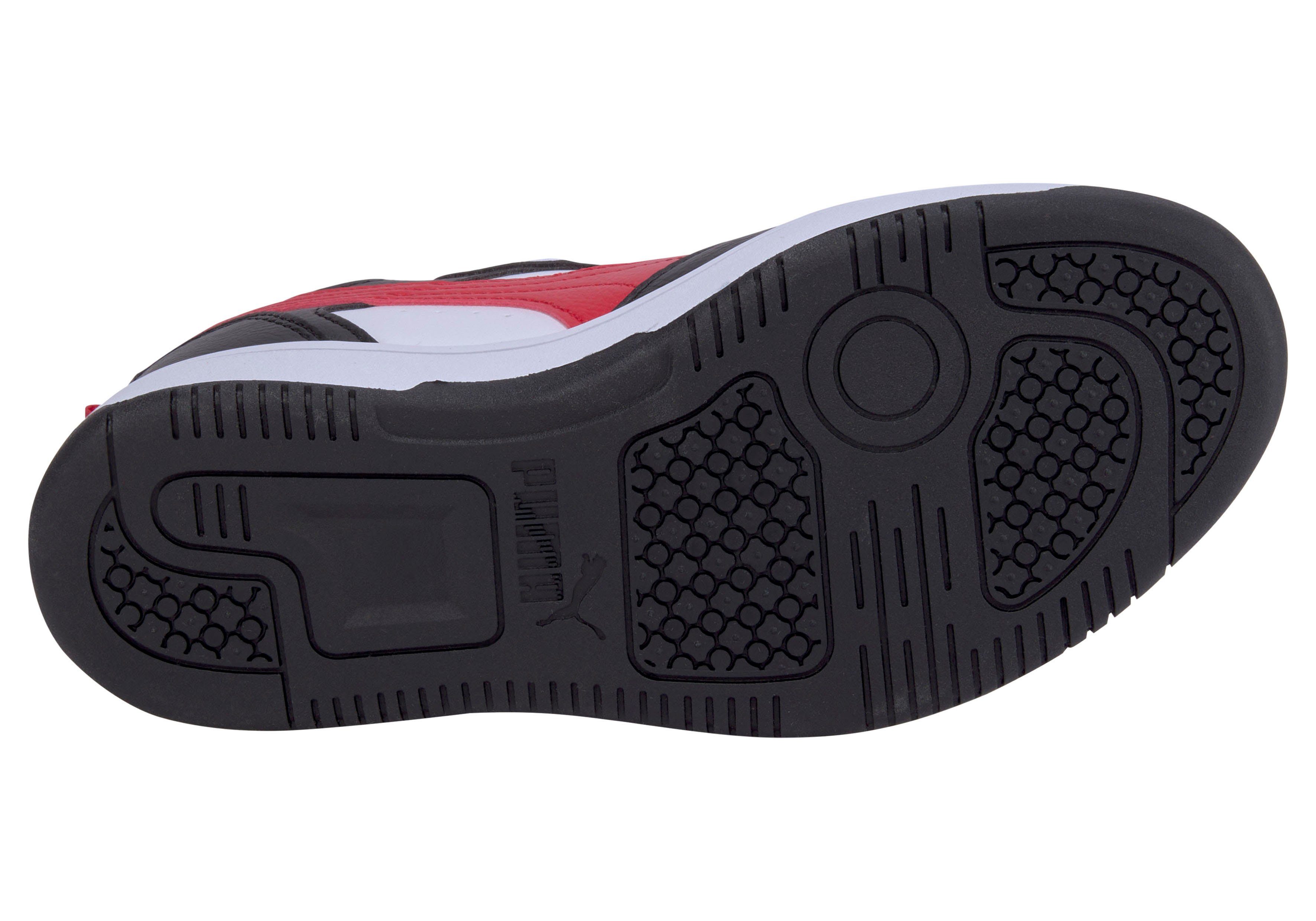 PUMA REBOUND V6 Red-PUMA PS White-For Time PUMA All Black Sneaker LO