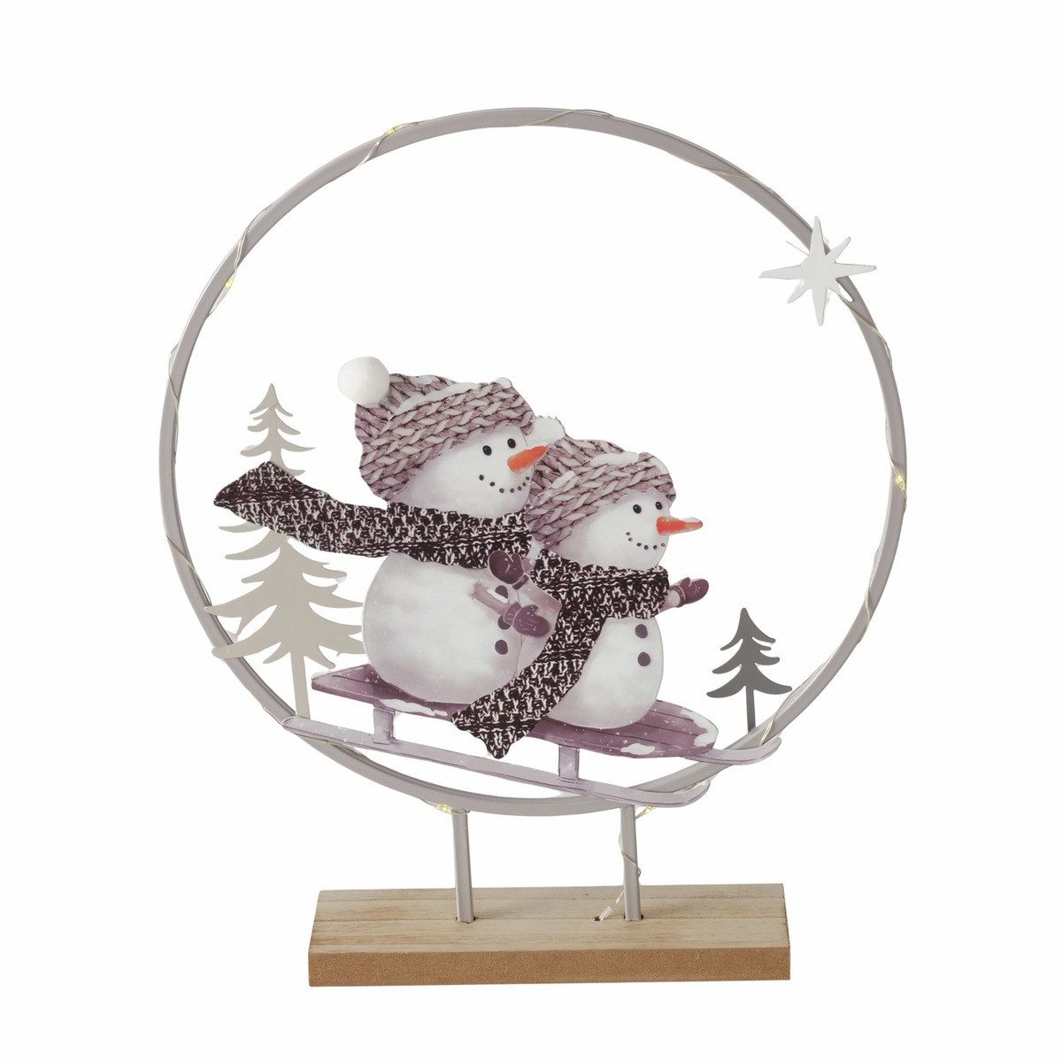 BOLTZE Weihnachtsfigur BOLTZE Deko-Aufsteller Frosty Schneemann LED 36,5cm günstig online kaufen