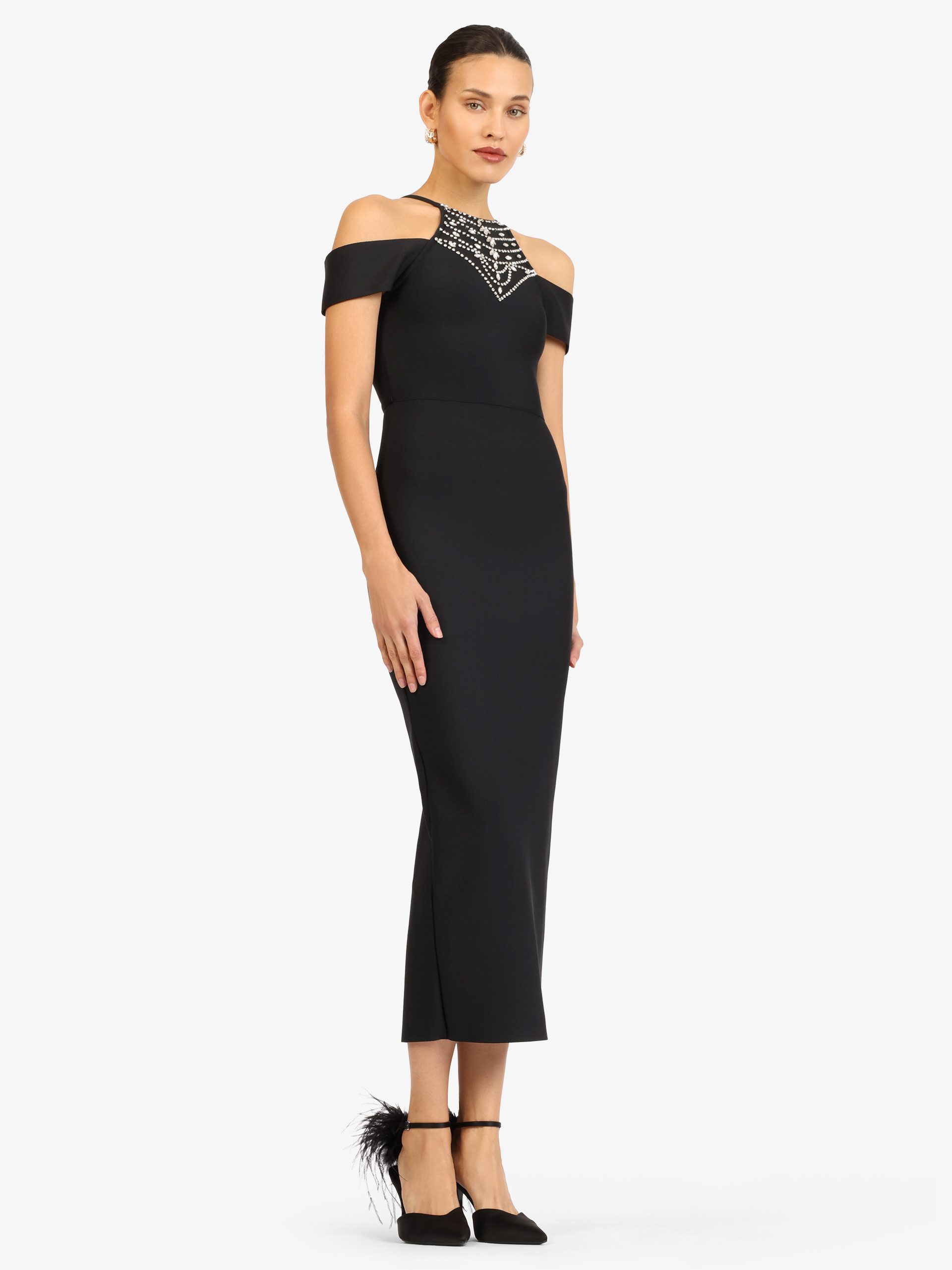 Kraimod Abendkleid mit Schmuckdetail