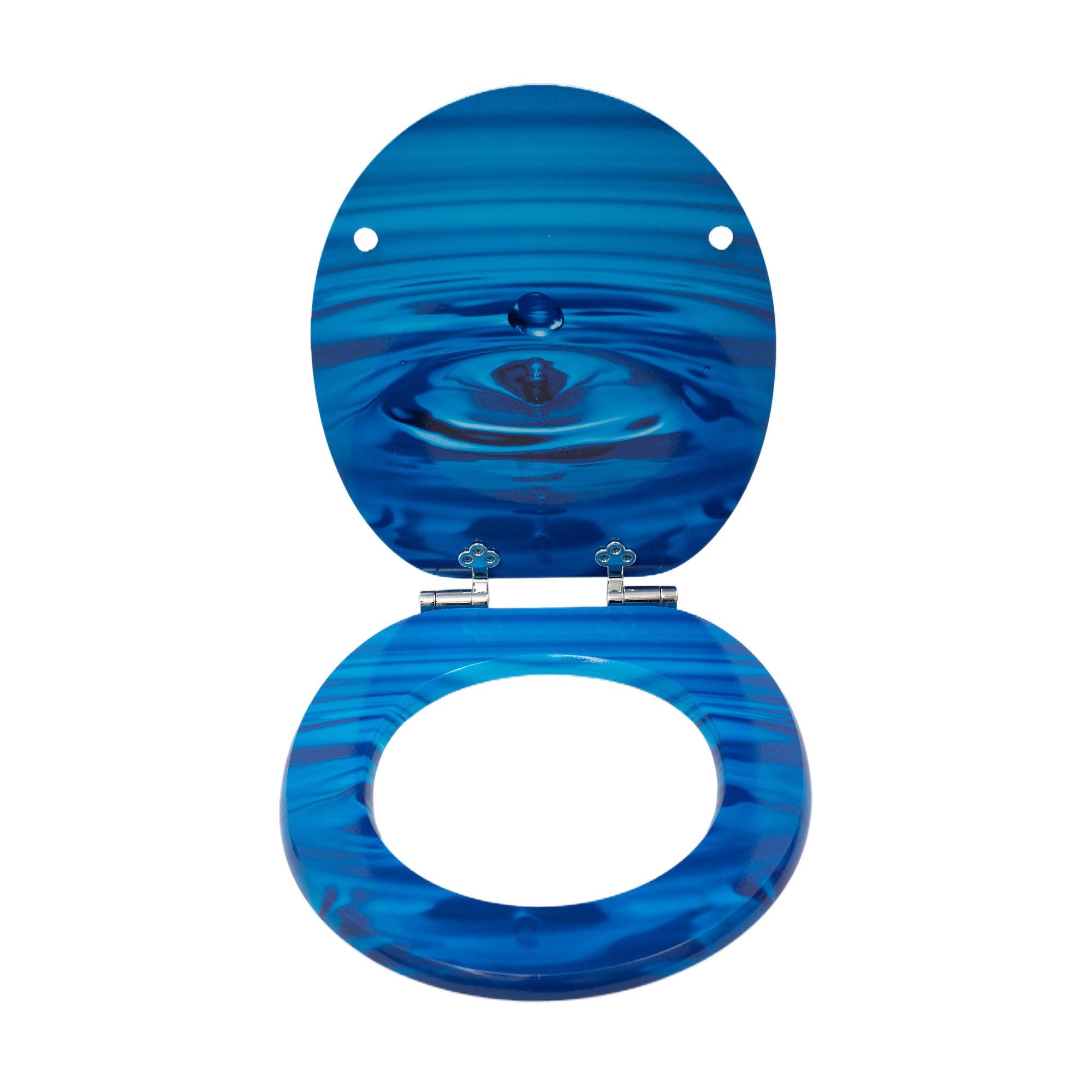 SINOBATH WC-Sitz WC-Sitz mit Absenkautomatik,MDF Holzkern,Toilettensitz