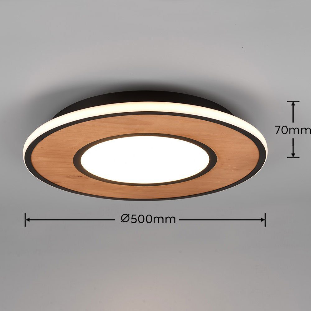 Designleuchte fest LED Deckenlampe Rundleuchte LED-Leuchtmittel verbaut, Deckenleuchte, Deckenleuchte Warmweiß, etc-shop