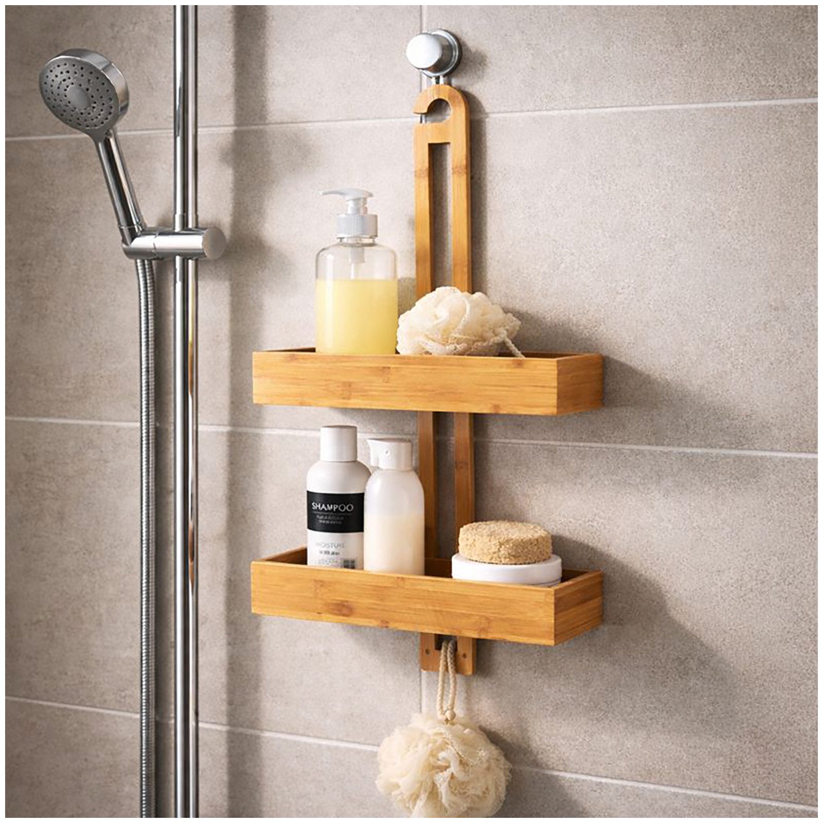 HTI-Line Badregal Duschregal Hängeregal, Stück 1-tlg., Hängeregal Holz