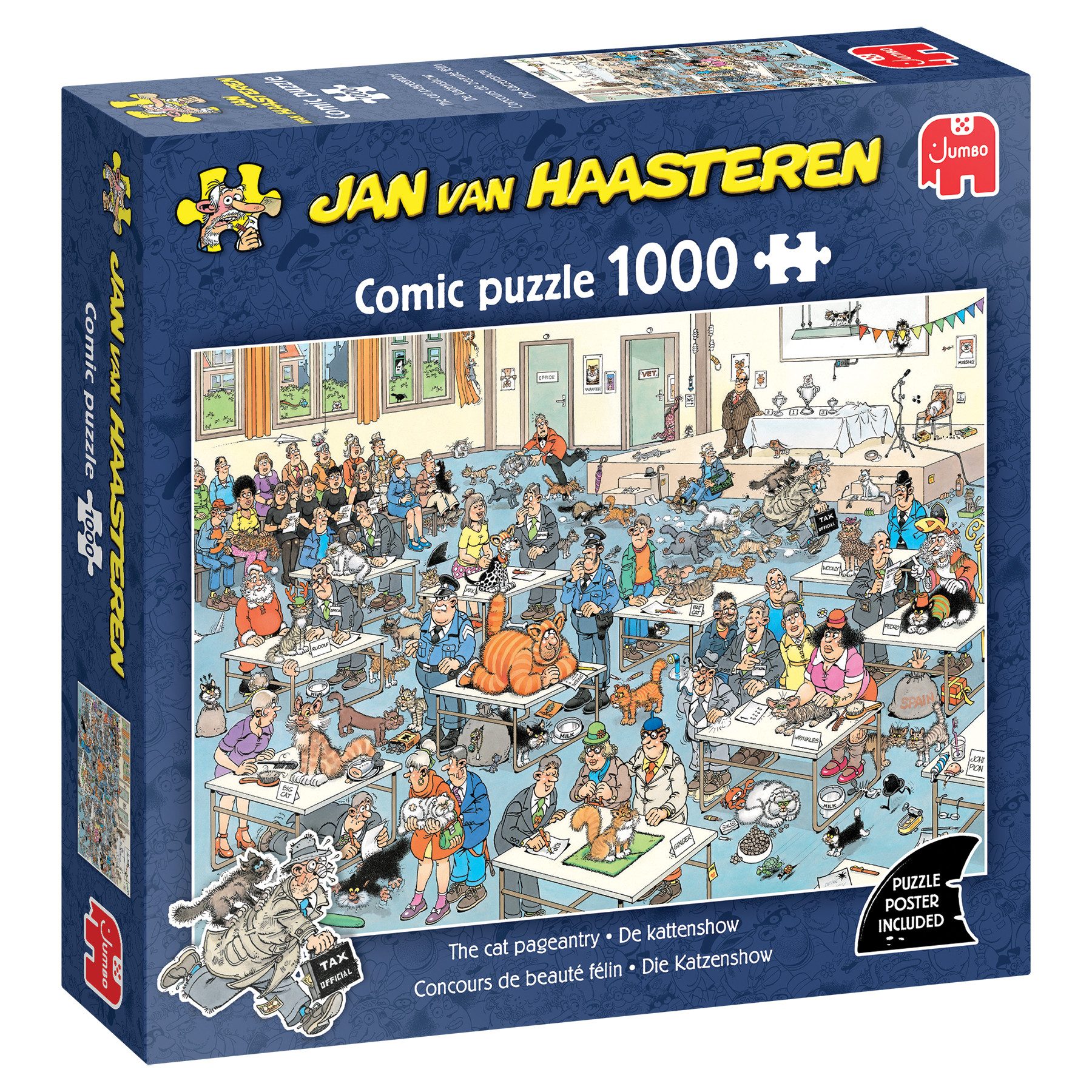Jan van Haasteren Puzzle Jan van Haasteren, Die Katzenshow, 1000 Teile Puzzle, 1000 Puzzleteile