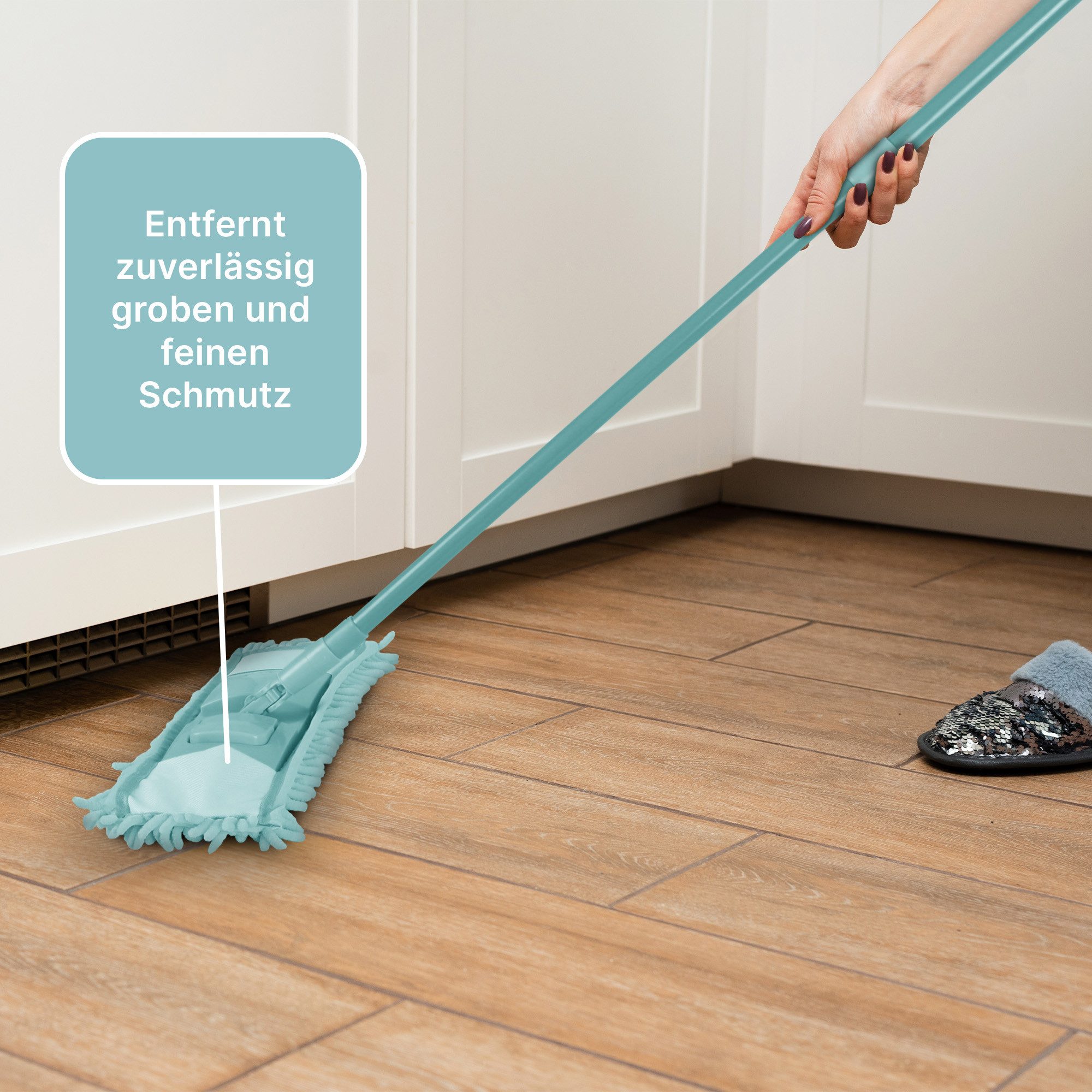 Bestlivings Ersatzbezug Bodenwischer Wischbezug (Chenille, 40x13 cm, 2-tlg., Chenille Wischbezug, Bezug für alle gängigen Flachwischer)