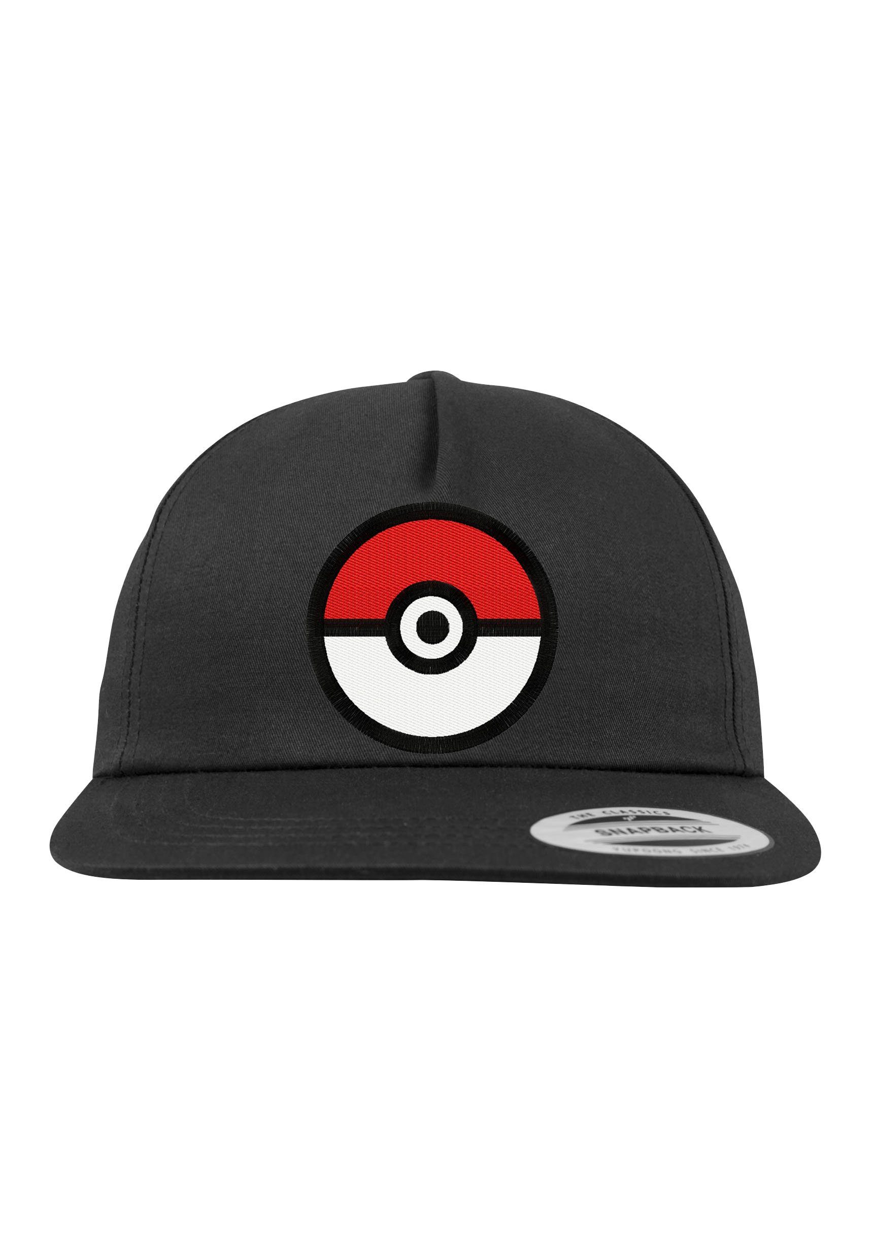 Youth Designz Baseball Cap Poke Ball 2D Kinder Cap mit modischer Logo Stickerei