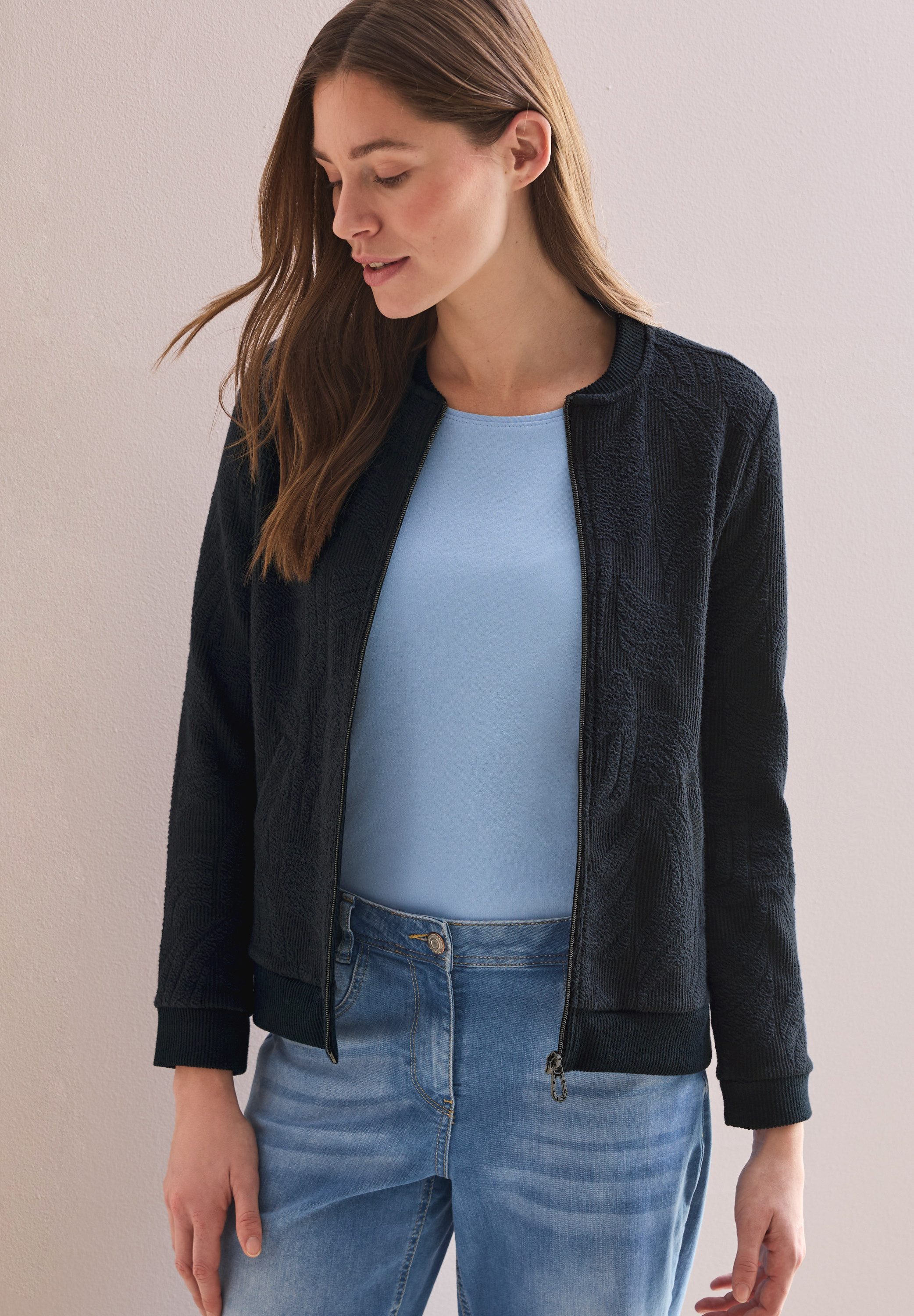 CECIL Cardigan mit Stehkragen