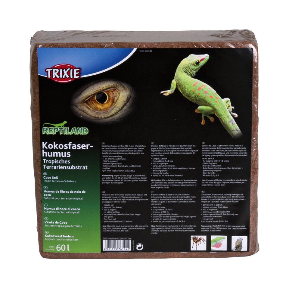 Terrarien-Substrat Kokosfaserhumus, Substrat, gepresst