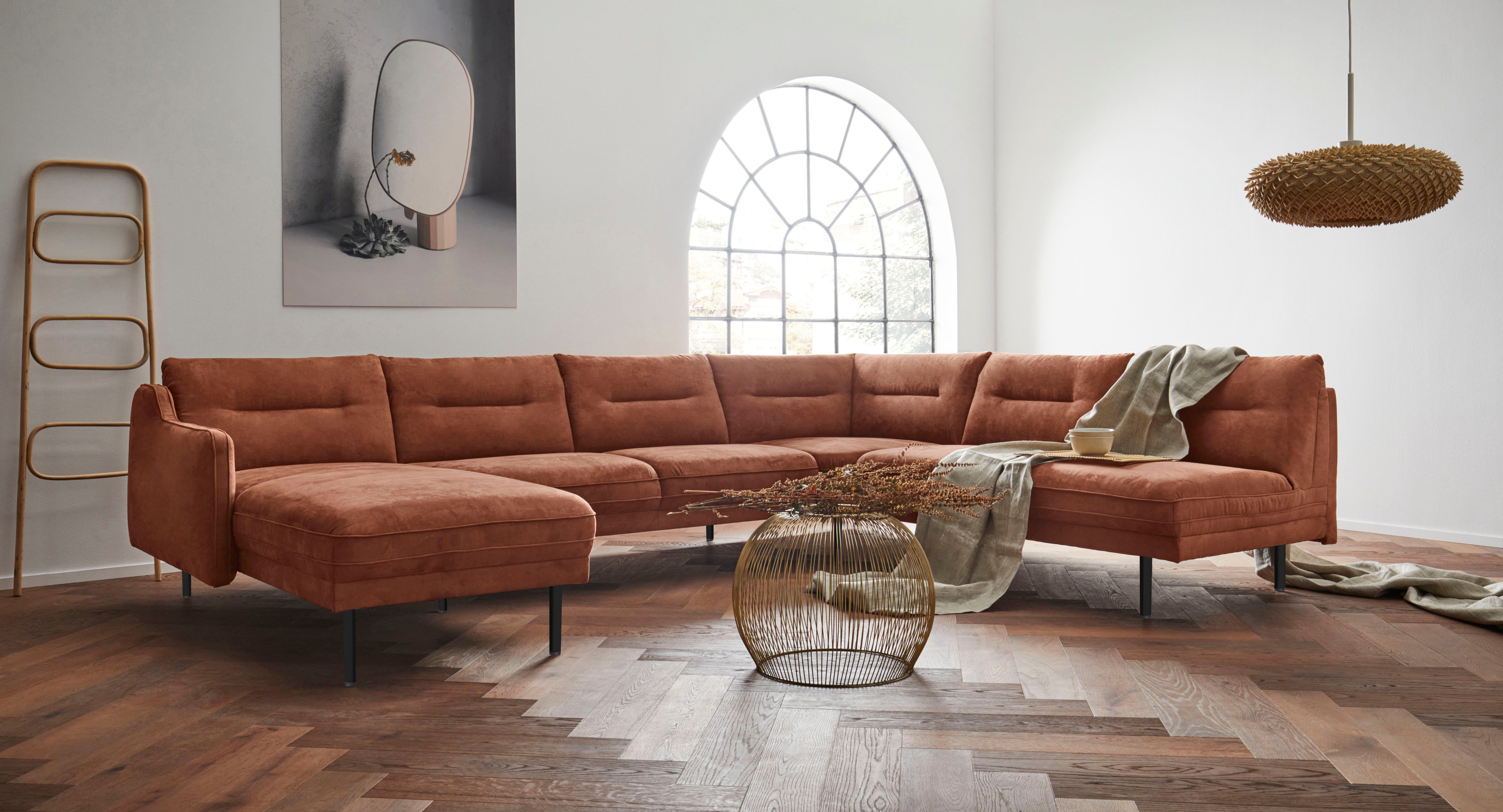 andas Wohnlandschaft Nordfyn U-Form, edles Design in 3 Bezugsqualitäten, Design by Morten Georgsen