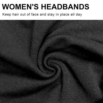 Alster Herz Haarband Haarband Damen bunt, Stirnband für Yoga und Sport Hairband, A0568, 4-tlg., weich, sehr angenehm zu tragen